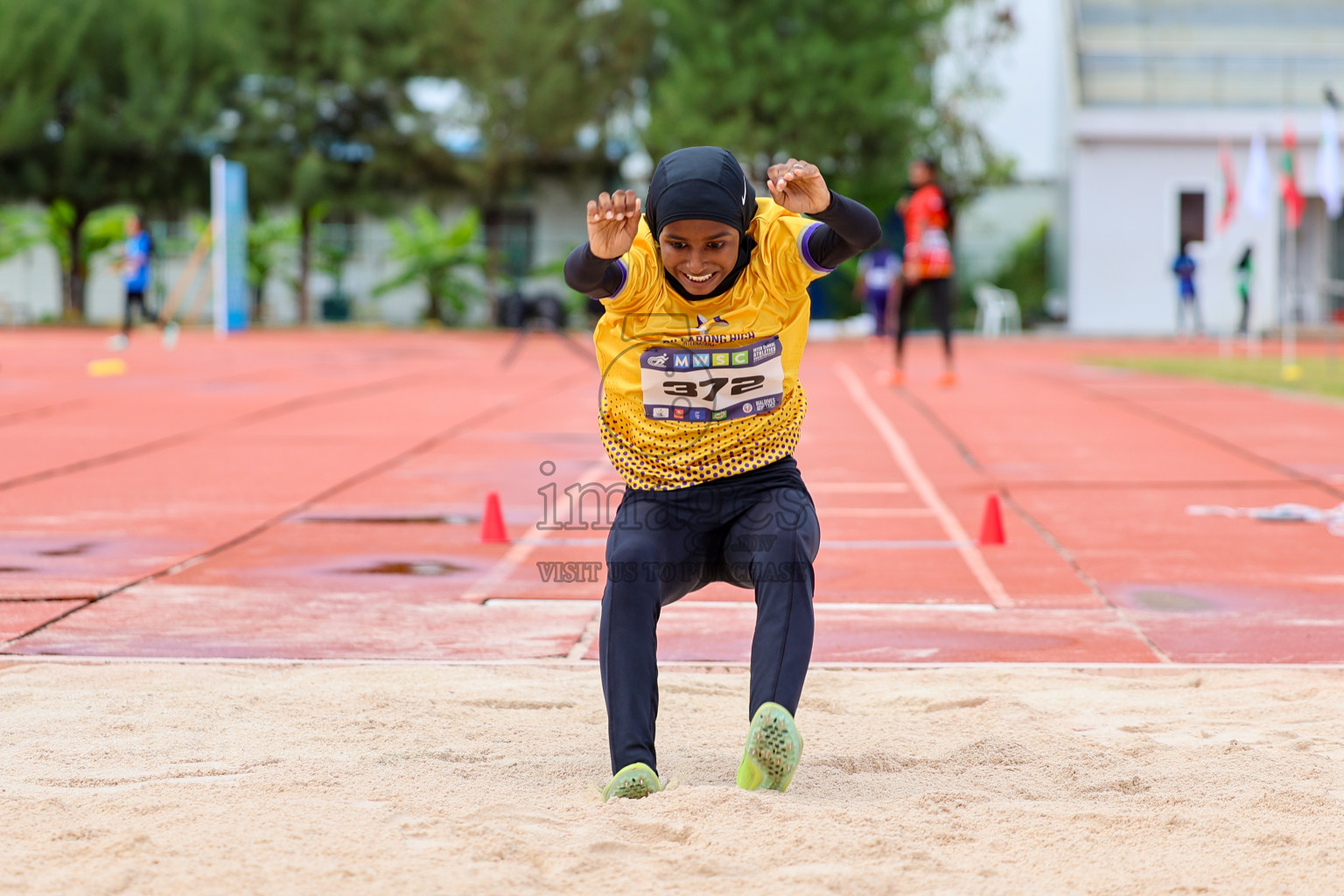 Day 1 of MWSC Interschool Athletics Championships 2024 held in Hulhumale Running Track, Hulhumale, Maldives on Saturday, 9th November 2024. 
Photos by: Ismail Thoriq, Hassan Simah / Images.mv