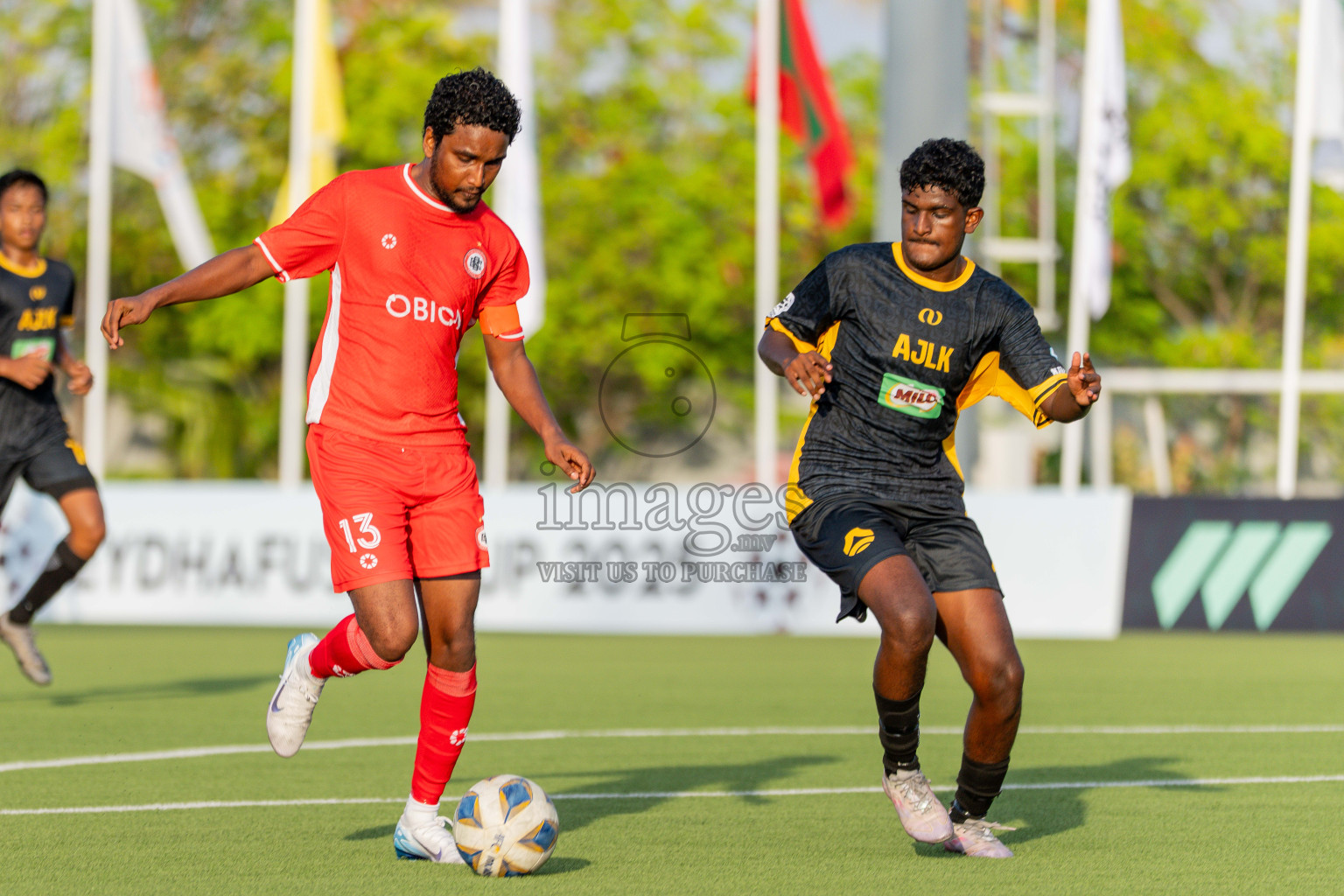CC Sports Club VS Aajeelakah Eydhafushi FA in Day 6 of Eydhafushi Cup 2025 held in Eydhafushi Football Stadium at B. Eydhafushi, Maldives on Wednesday, 10th September 2025. Photos: Arif Rasheed / images.mv