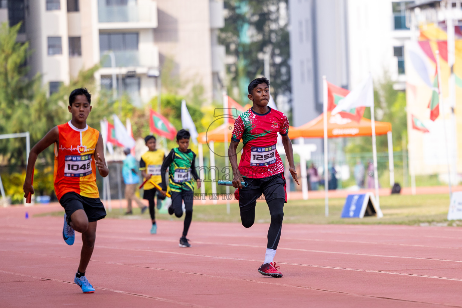 Day 5 of MWSC Interschool Athletics Championships 2024 held in Hulhumale Running Track, Hulhumale, Maldives on Wednesday, 13th November 2024. Photos by: Ismail Thoriq / Images.mv