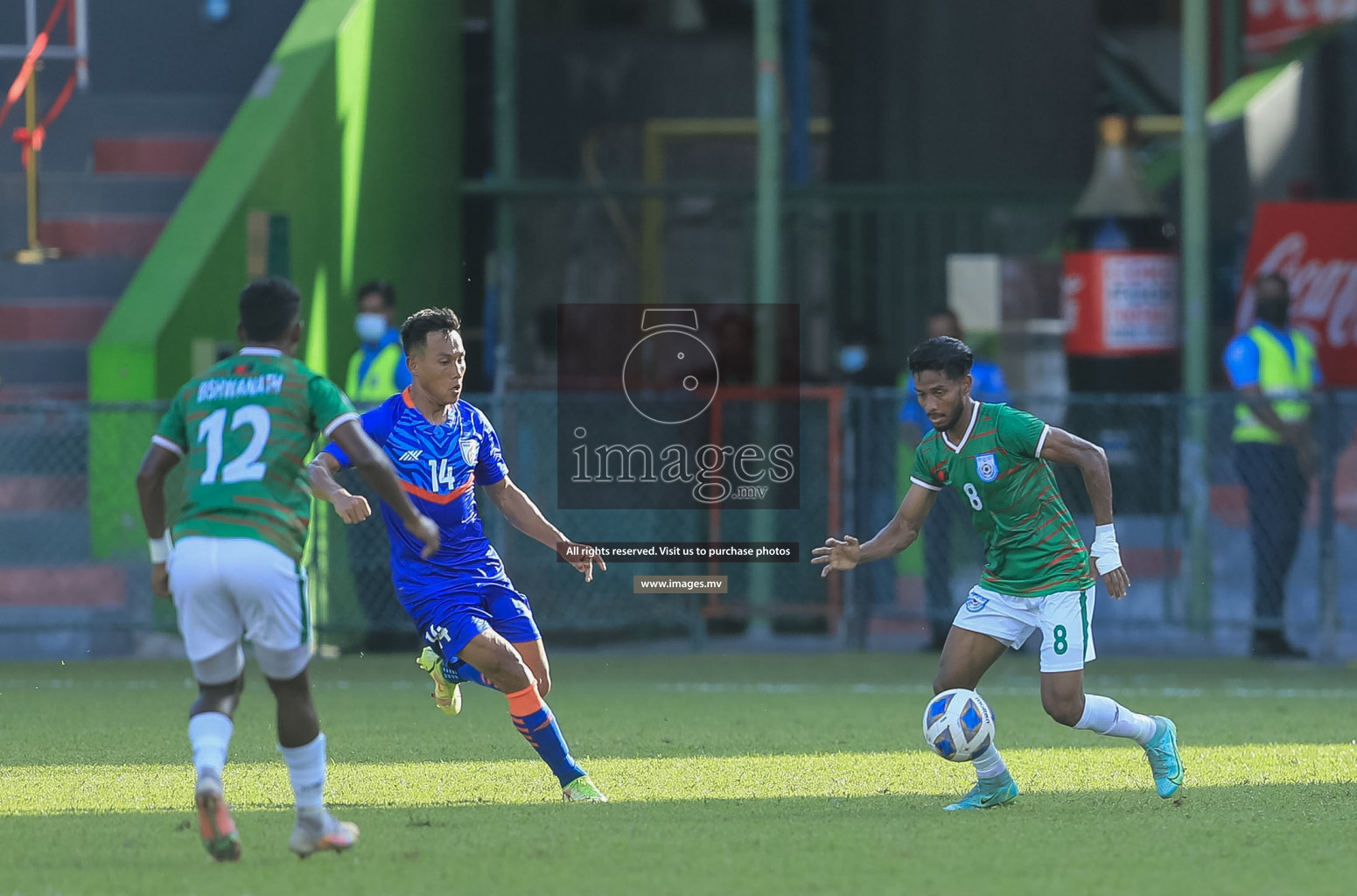 Bangladesh vs India in SAFF Championship 2021 held on 1st October 2021 in Galolhu National Stadium, Male', Maldives