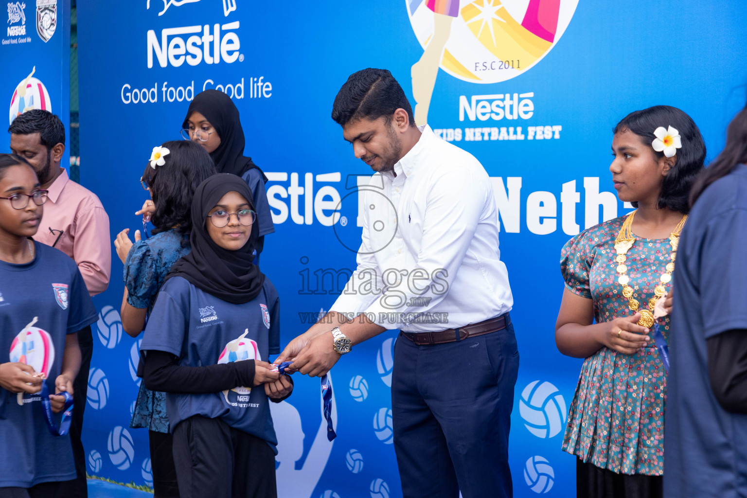 Day 3 of Nestle' Kids Netball Fiesta 2023 held in Henveyru Stadium, Male', Maldives on Saturday, 2nd December 2023. Photos by Nausham Waheed / Images.mv