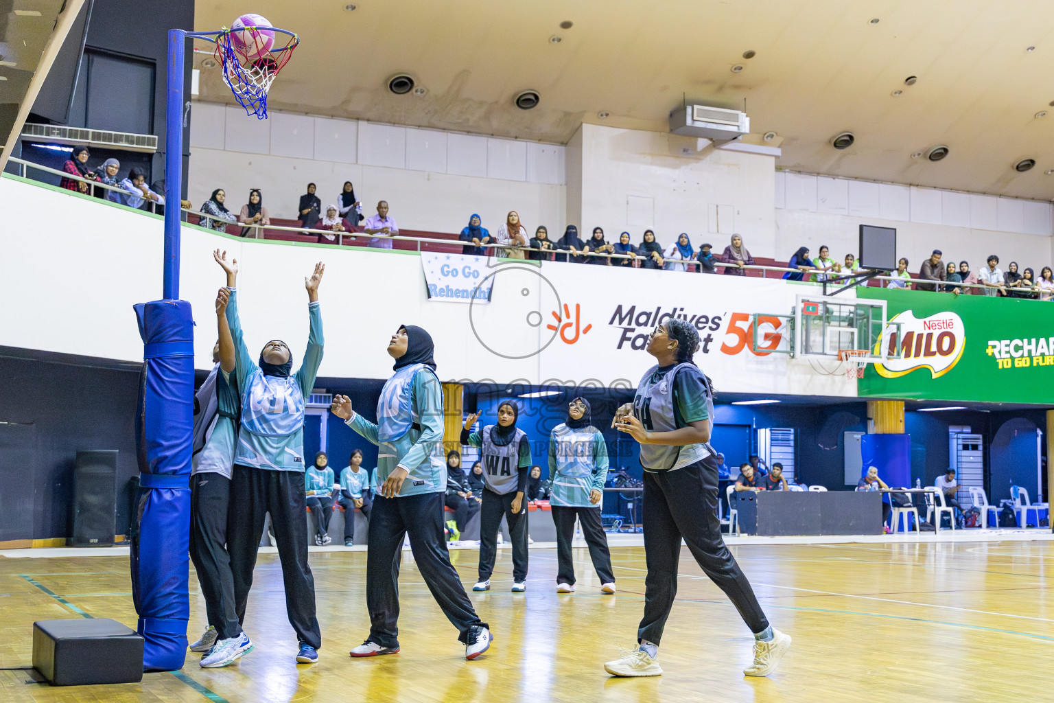 Day 14 of 26th Inter-School Netball Tournament 2025 was held in Social Center Indoor Hall on Tuesday, 4th November 2025. Photos: Areef Adam / images.mv