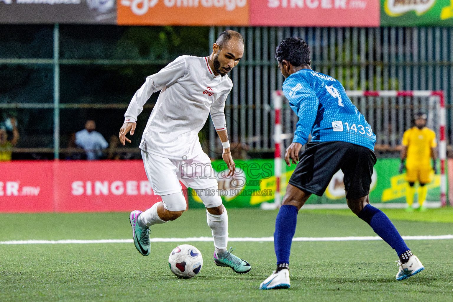 TEAM BADHAHI vs CRIMINAL COURT in Club Maldives Classic 2024 held in Rehendi Futsal Ground, Hulhumale', Maldives on Saturday, 14th September 2024. Photos: Nausham Waheed / images.mv