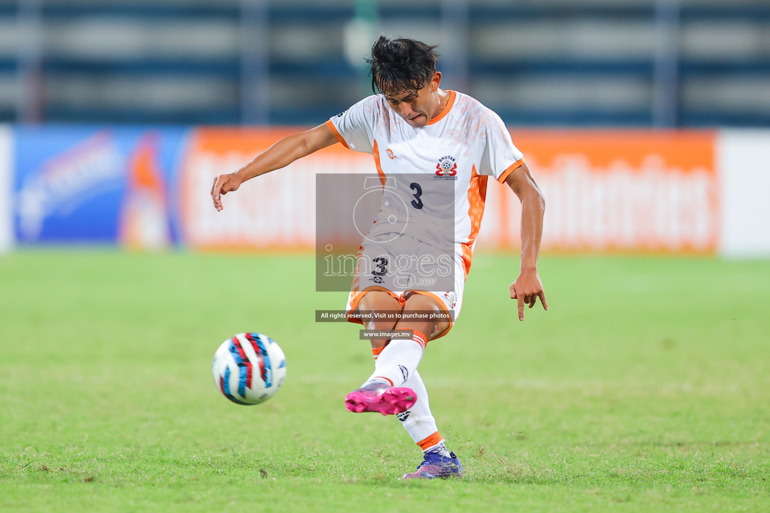 Bhutan vs Bangladesh in SAFF Championship 2023 held in Sree Kanteerava Stadium, Bengaluru, India, on Wednesday, 28th June 2023. Photos: Nausham Waheed, Hassan Simah / images.mv