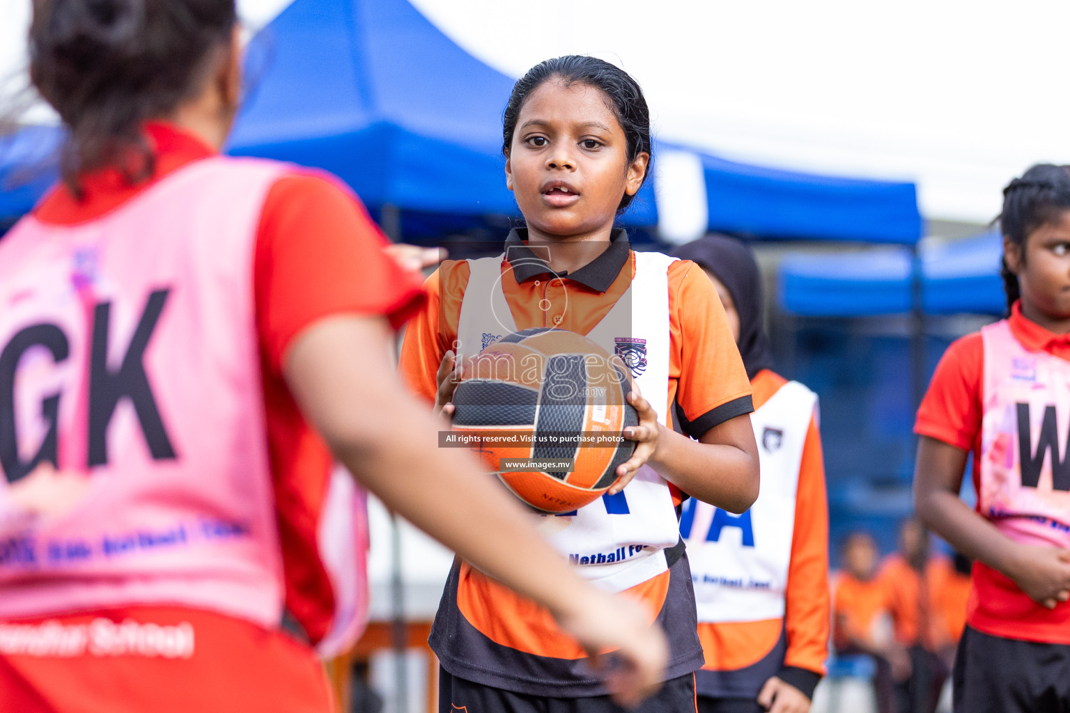 Day 2 of Nestle' Kids Netball Fiesta 2023 held in Henveyru Stadium, Male', Maldives on Thursday, 1st December 2023. Photos by Nausham Waheed / Images.mv