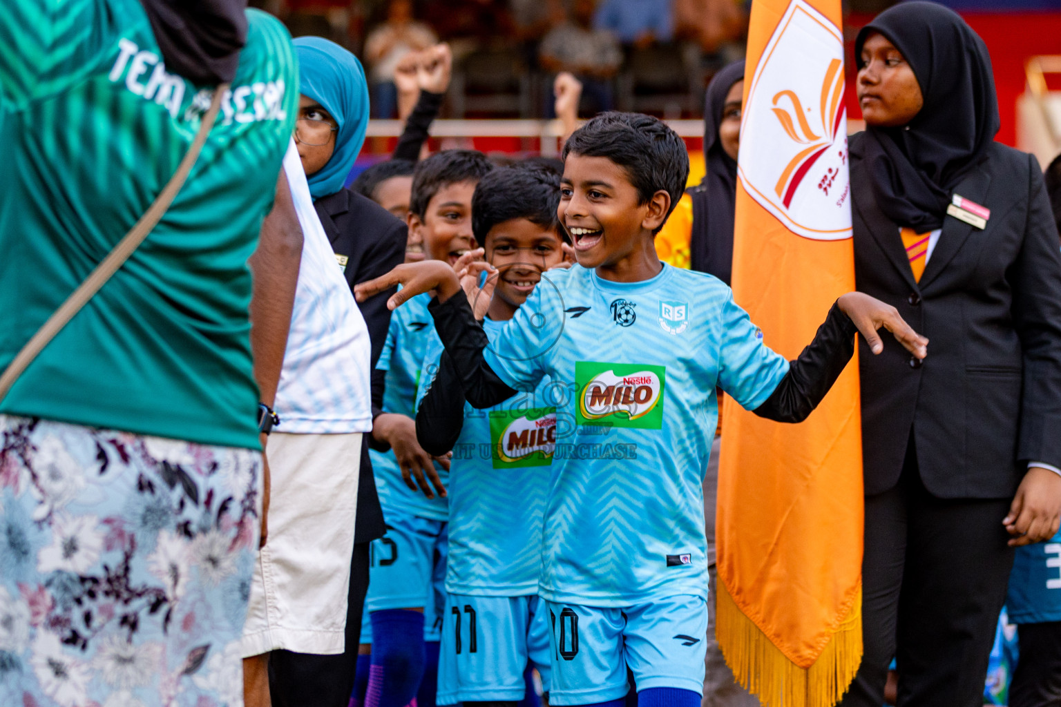 Day 2 of MILO Kids Football Fiesta was held at National Stadium in Male', Maldives on Saturday, 24th February 2024.