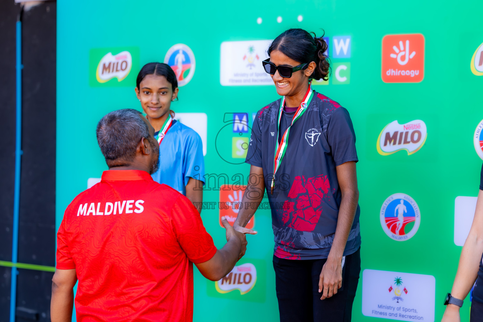 Day 1 of 12th Milo Association Championships was held in Ekuveni Track at Male', Maldives on Thursday, 24th April 2025. Photos: Nausham Waheed  / images.mv