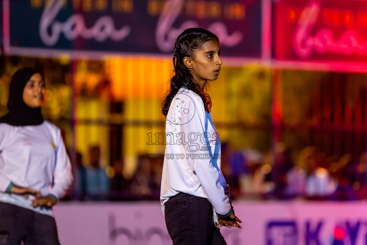 Goidhoo vs Dhonfan in the finals of Better in Baa Futsal Fiesta 2025 woman's division held in B. Eydhafushi, Maldives on Monday, 17th November 2025. Photos: Nausham Waheed / images.mv