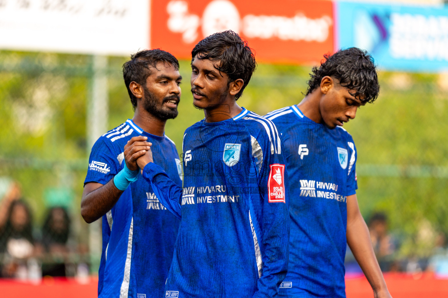 AA. Ukulhas VS AA. Mathiveri in Day 7 of Golden Futsal Challenge 2025 was held on Saturday, 11th January 2025, in Hulhumale', Maldives 
Photos: Hassan Simah / images.mv