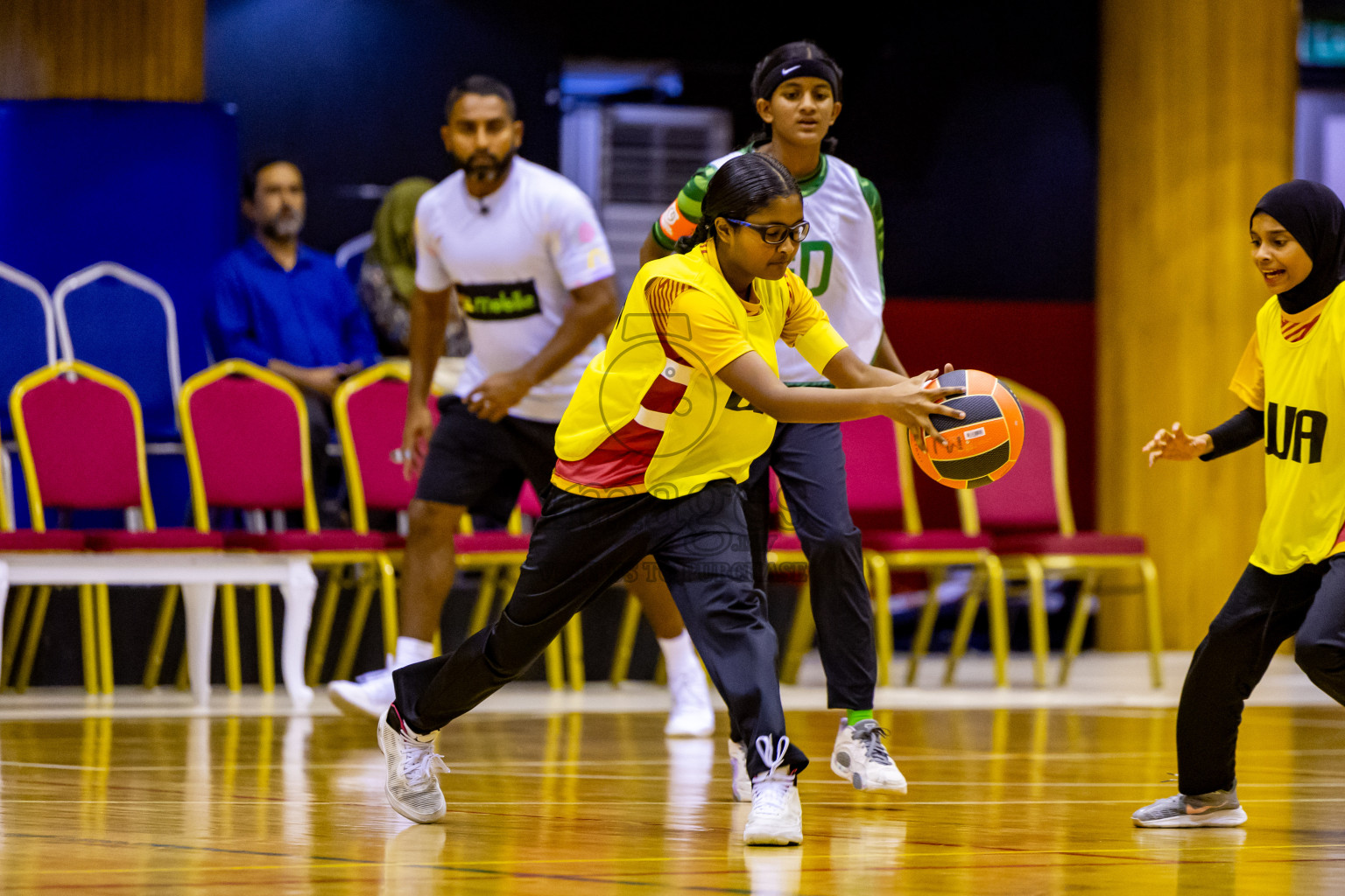 Day 8 of 25th Inter-School Netball Tournament was held in Social Center at Male', Maldives on Sunday, 18th August 2024. Photos: Nausham Waheed / images.mv