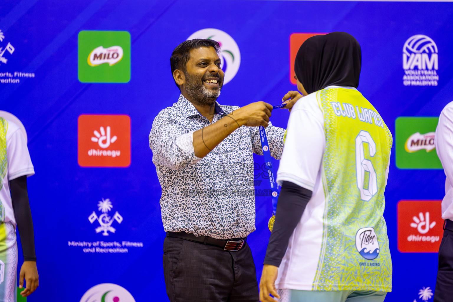 Police Club vs Club Wamco in the Final of Women's Division of VAM Cup 2025 held in Male', Maldives on Thursdsay, 17th April 2025 at Social Center Indoor Hall Photos By: Nausham Waheed / images.mv