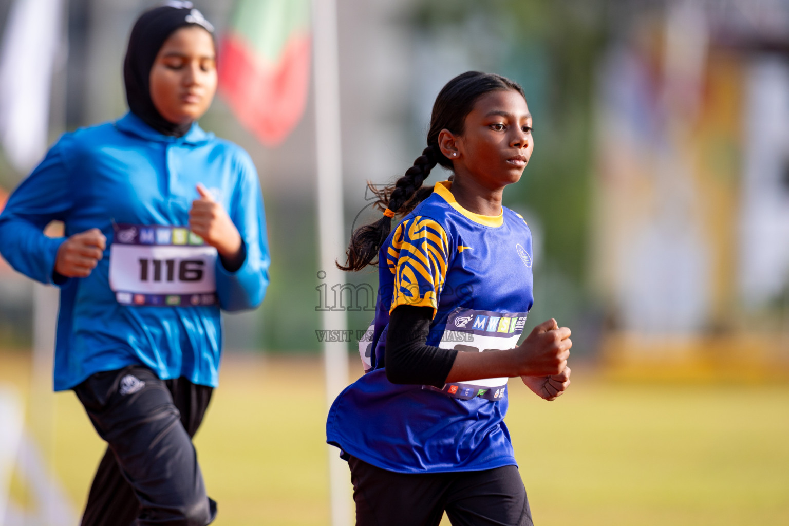 Day 3 of MWSC Interschool Athletics Championships 2024 held in Hulhumale Running Track, Hulhumale, Maldives on Monday, 11th November 2024. 
Photos by: Hassan Simah / Images.mv