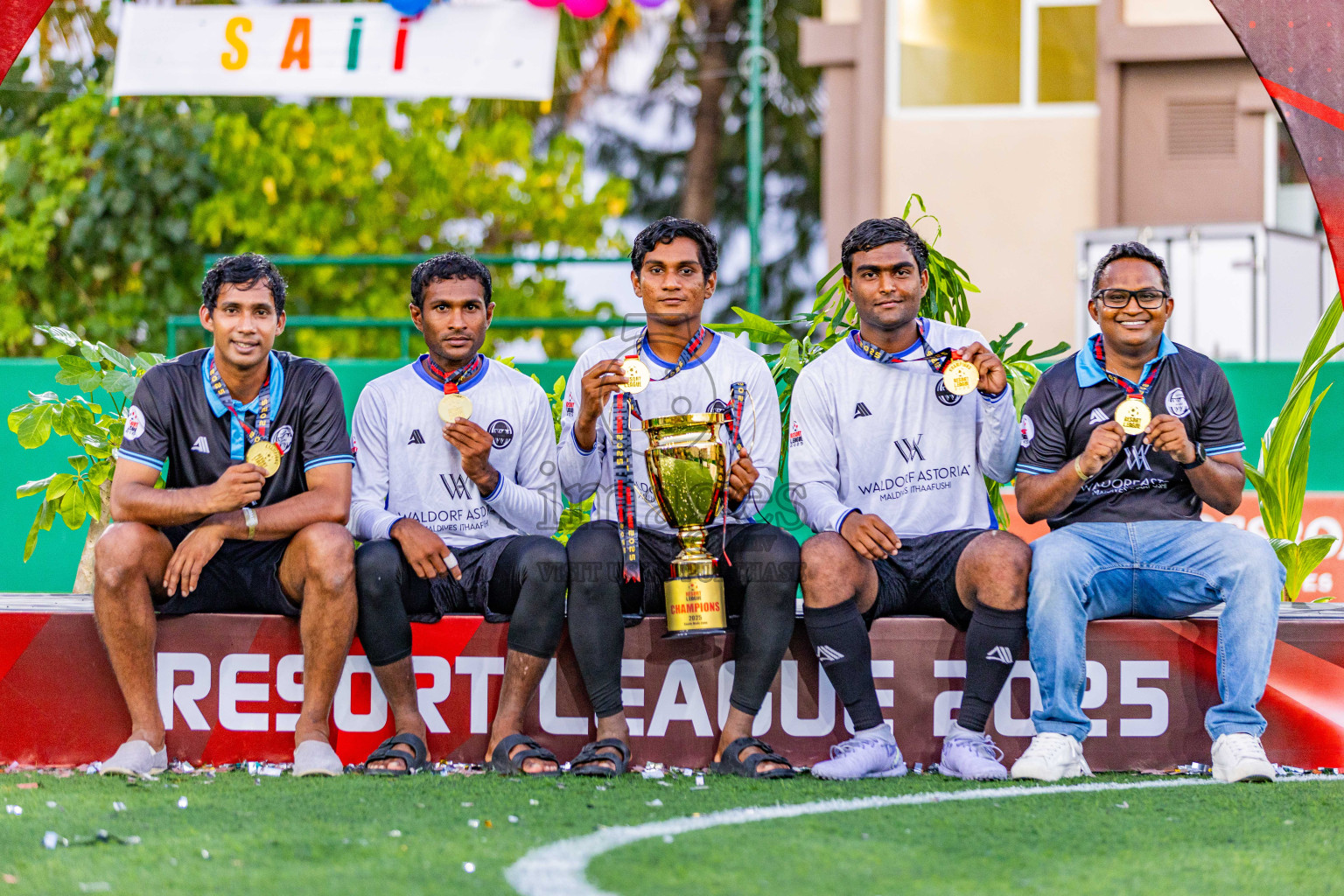 Waldorf Astoria vs SAII Lagoon in Finals of Resort League 2025 (South Male Zone) was held on Sunday, 19th October 2025 in Crossroads's Maldives, Photos: Areef Adam / images.mv