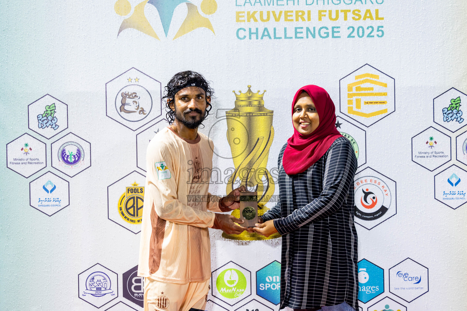 The Dee Ess Kay vs Dee Cee Jay Sc in Day 3 of Laamehi Dhiggaru Ekuveri Futsal Challenge 2025 was held on Saturday, 26th July 2025, at Dhiggaru Futsal Ground, Dhiggaru, Maldives Photos: Nausham Waheed / images.mv