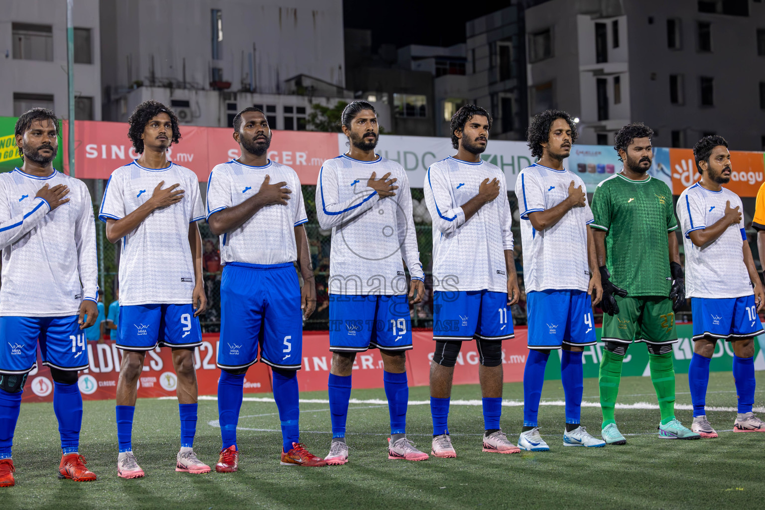 Team Badhahi vs Kulhivaru Vuzaara Club in the Semi-finals of Club Maldives Classic 2024 held in Rehendi Futsal Ground, Hulhumale', Maldives on Thursday, 19th September 2024. Photos: Ismail Thoriq / images.mv