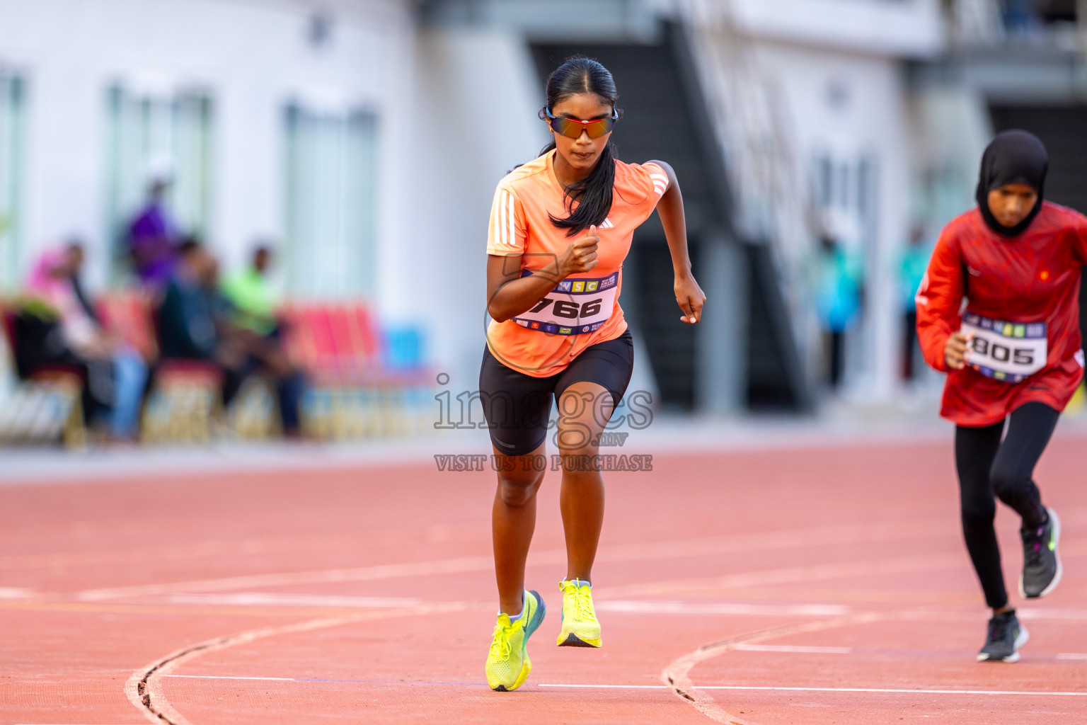 Day 2 of MWSC Interschool Athletics Championships 2024 held in Hulhumale Running Track, Hulhumale, Maldives on Sunday, 10th November 2024. Photos by: Ismail Thoriq / Images.mv