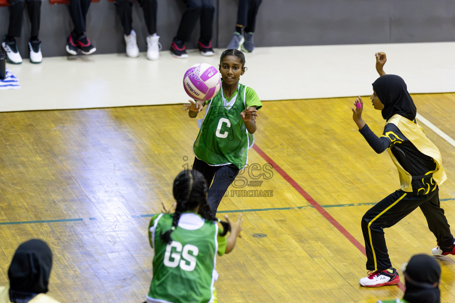 Day 1 of Inter-School Netball Tournament 2025 was held in Social Center Indoor Hall on Saturday, 18th October 2025. Photos: Areef Adam / images.mv