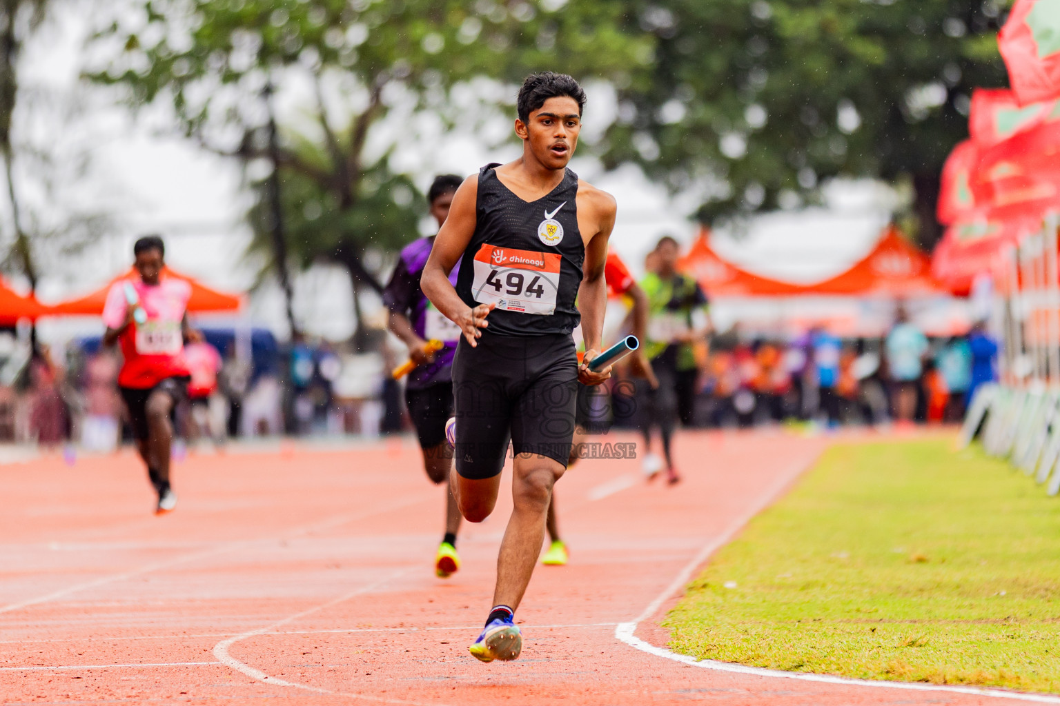 Day 6 of Inter-school Athletics Championship 2025 held in Ekuveni Synthetic Track, Male', Maldives on Sunday, 12th October 2025. Photos by: Areef Adam / Images.mv