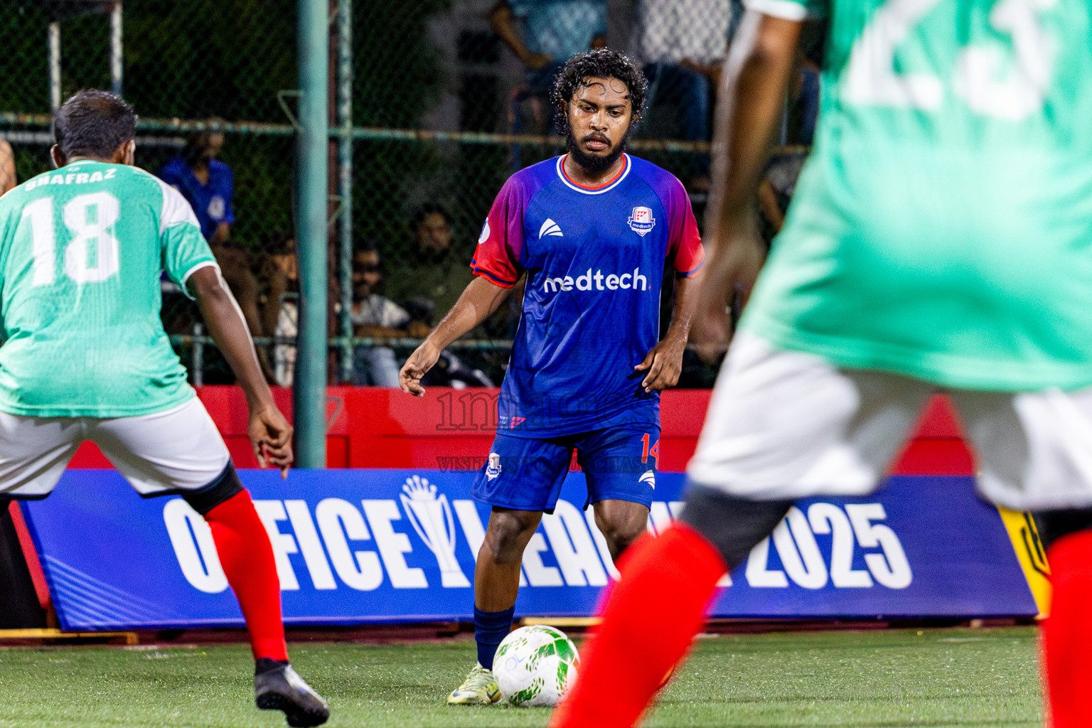 Medtech vs BML in Day 4 of Office League 2025 was held on Friday, 19th April 2025 in Hulhumale', Maldives. Photos: Nausham Waheed / images.mv