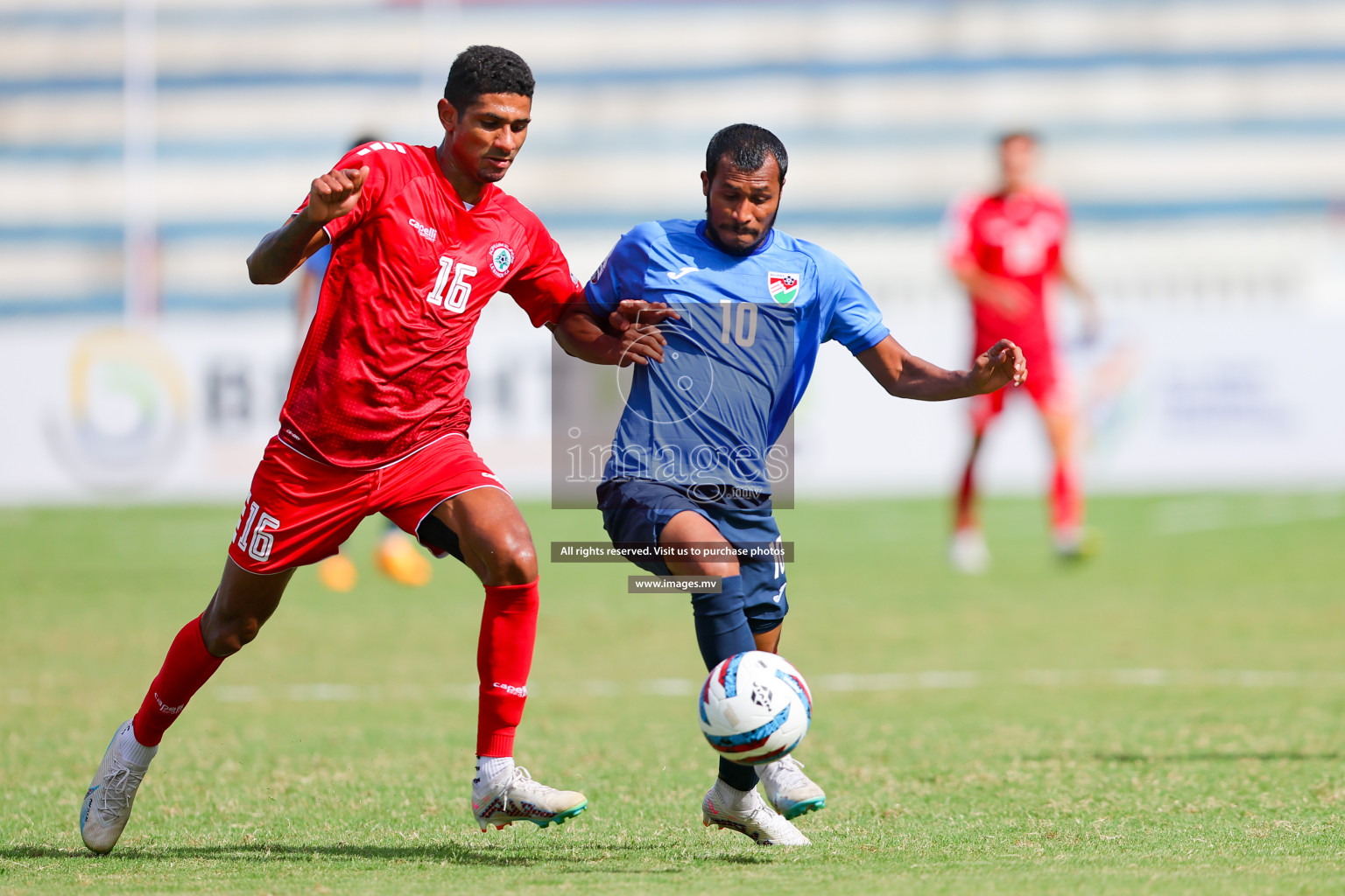 Lebanon vs Maldives in SAFF Championship 2023 held in Sree Kanteerava Stadium, Bengaluru, India, on Tuesday, 28th June 2023. Photos: Nausham Waheed, Hassan Simah / images.mv