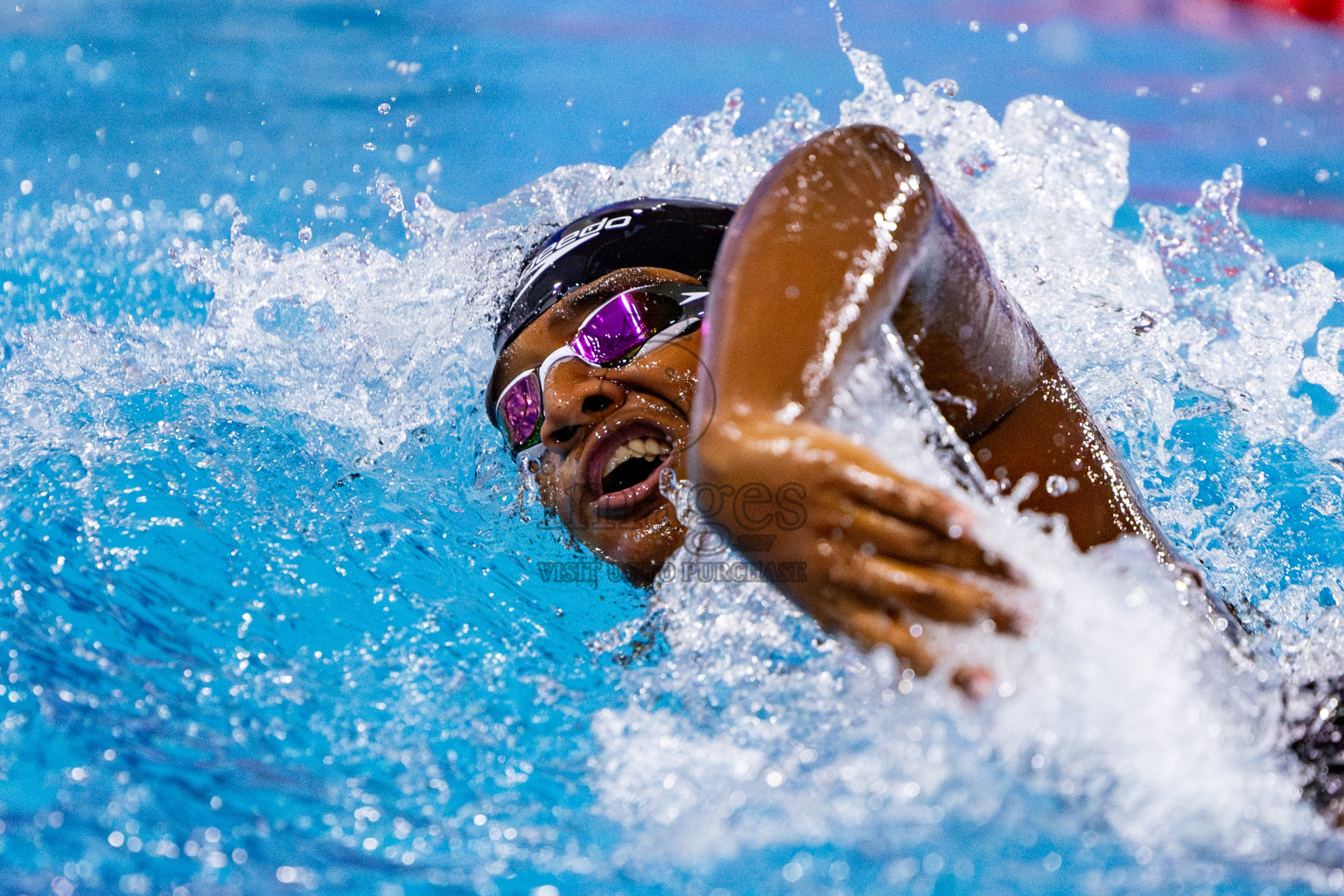 Day 3 of National Swimming Competition 2024 held in Hulhumale', Maldives on Sunday, 15th December 2024. Photos: Nausham Waheed/ images.mv