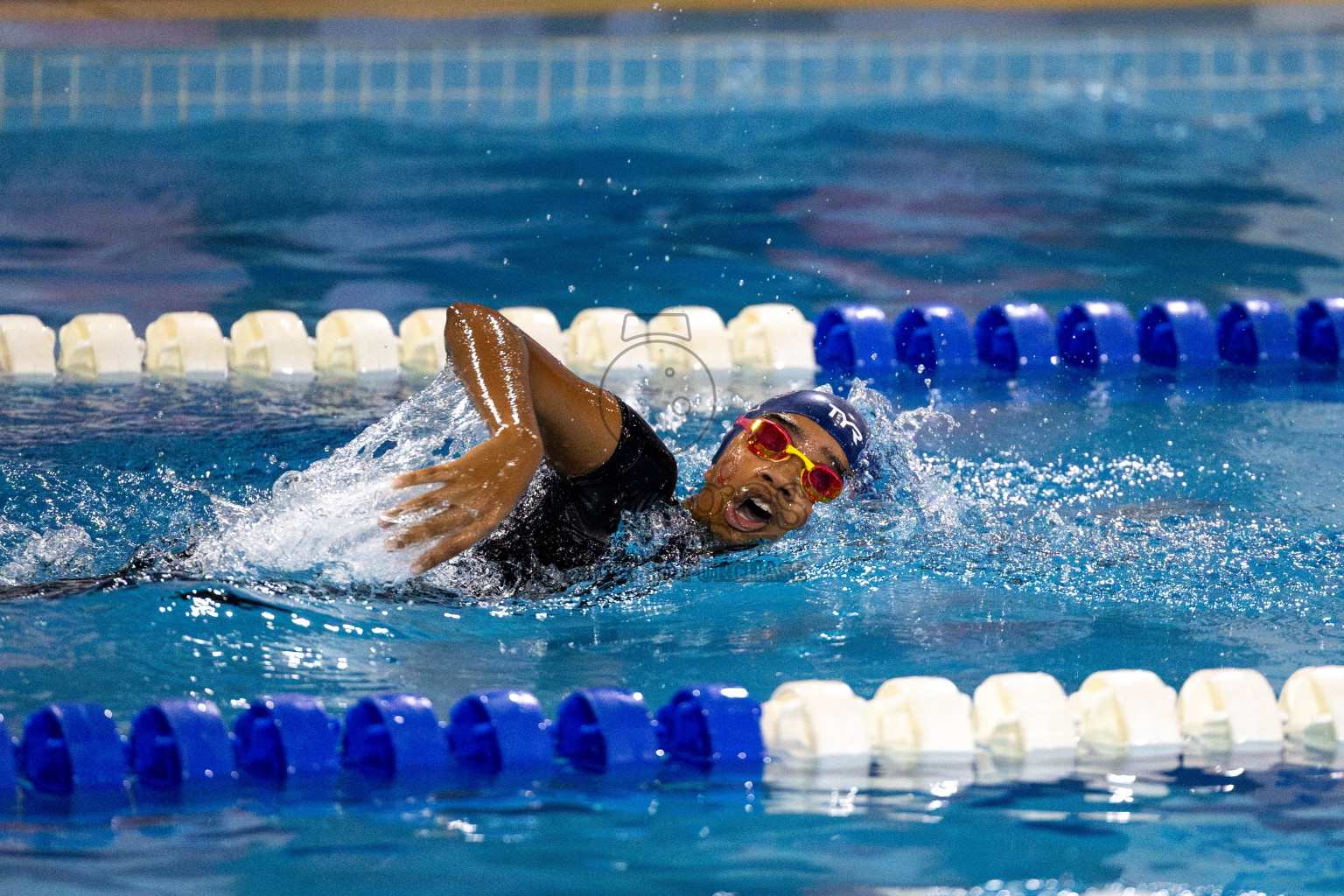 Day 6 of National Swimming Competition 2024 held in Hulhumale', Maldives on Wednesday, 18th December 2024. Photos: Mohamed Mahfooz Moosa / images.mv