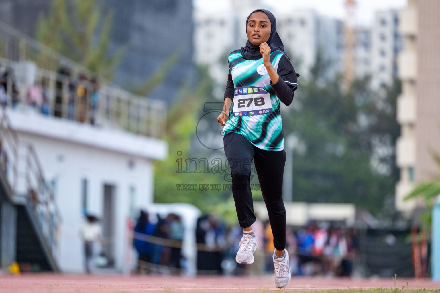 Day 5 of MWSC Interschool Athletics Championships 2024 held in Hulhumale Running Track, Hulhumale, Maldives on Wednesday, 13th November 2024. Photos by: Ismail Thoriq / Images.mv