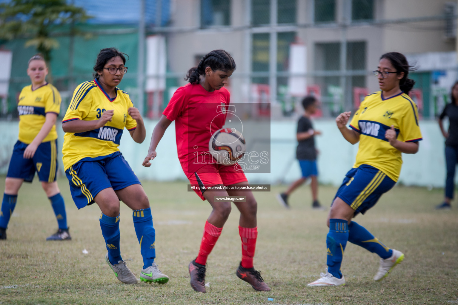 Friendly Match between Women Football's Academy vs Elizabeth Moir School held in Henveiru Stadium, Male' on 31st March 2019. (Photos: Ismail Thoriq / images.mv)