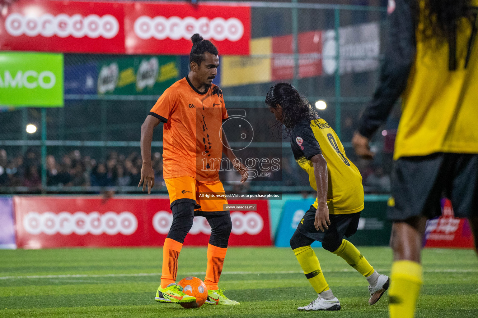 RRC Vs FSM in the Semi Finals of Club Maldives 2021 held in Hulhumale, Maldives on 19 December 2021. Photos: Ismail Thoriq / images.mv