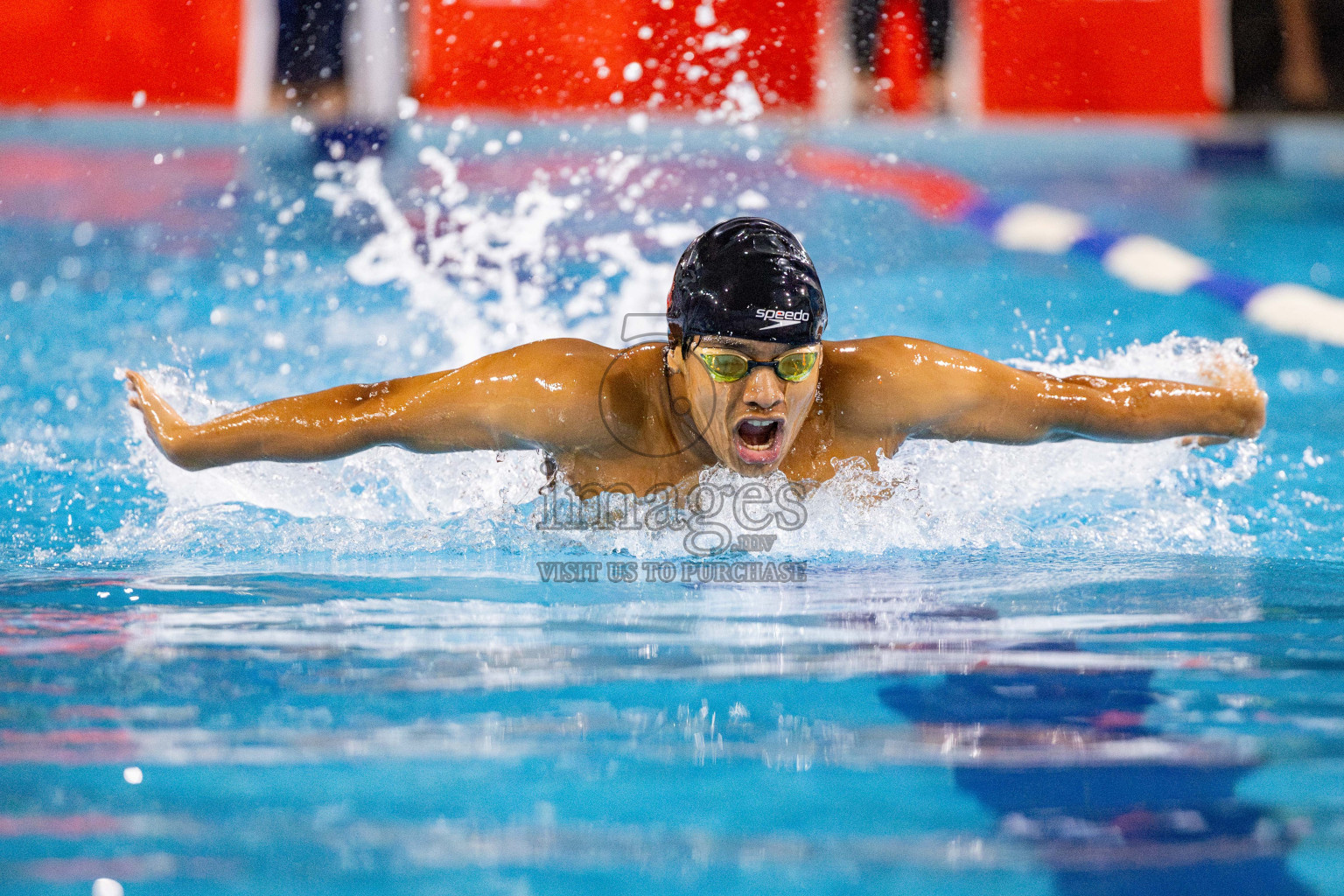 Day 4 of National Swimming Championship 2024 held in Hulhumale', Maldives on Monday, 16th December 2024. Photos: Hassan Simah / images.mv