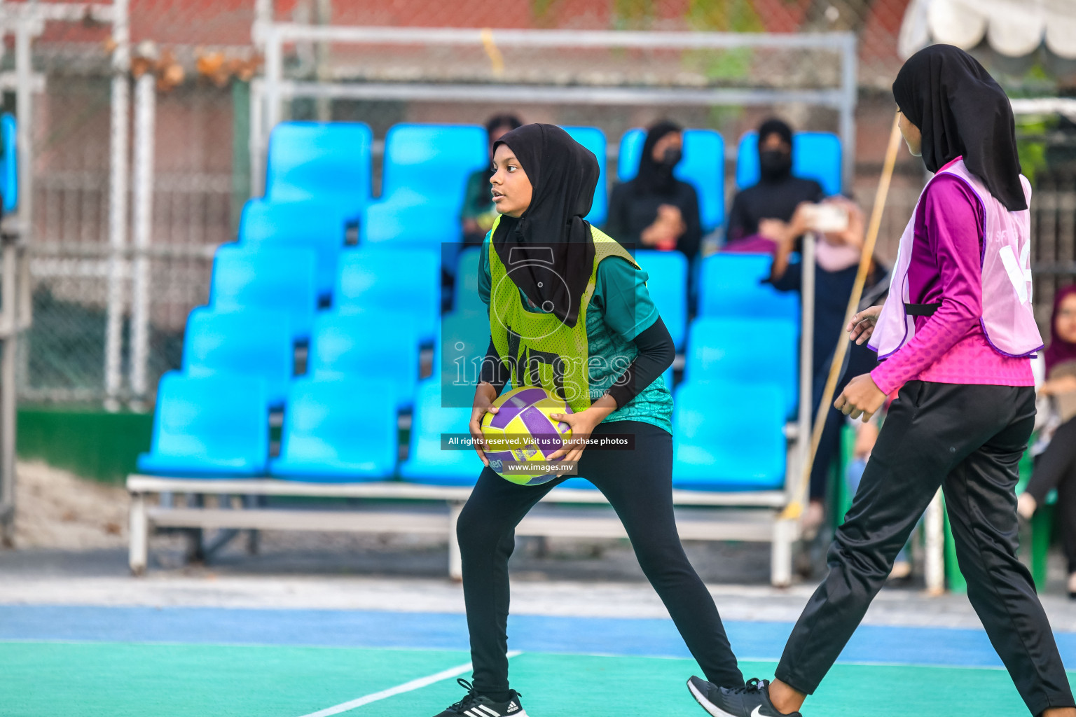 Day 9 of Junior Netball Championship 2022 held in Male', Maldives. Photos by Nausham Waheed