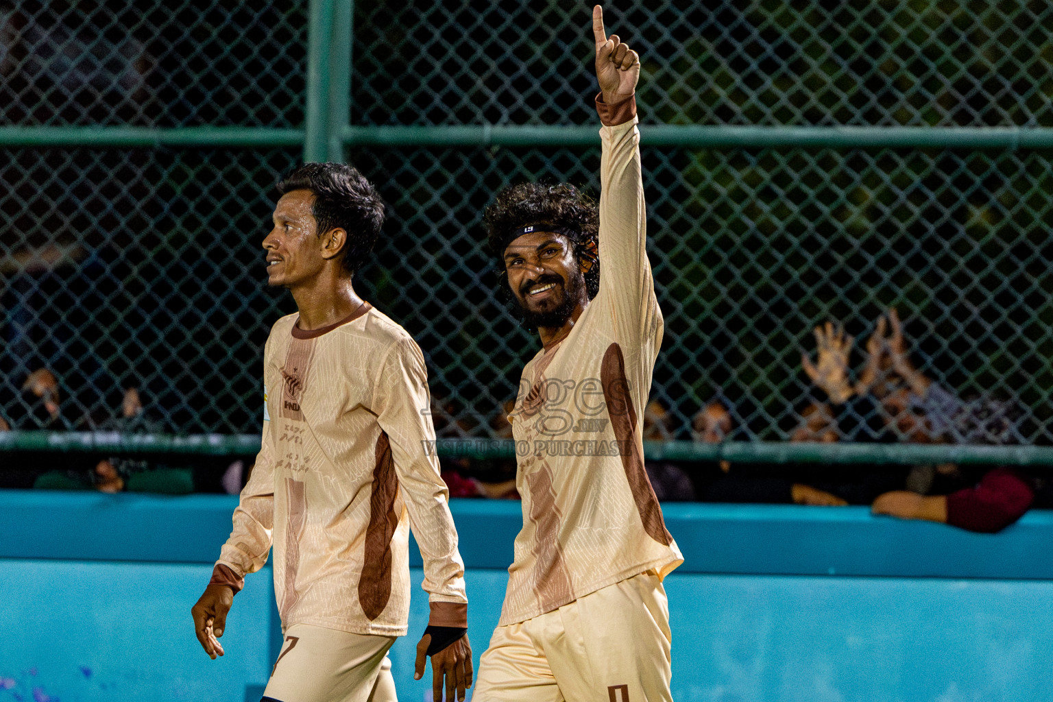 Dee Cee Jay SC vs Fools SC in Semi Finals of Laamehi Dhiggaru Ekuveri Futsal Challenge 2025 was held on Sunday, 27th July 2025, at Dhiggaru Futsal Ground, Dhiggaru, Maldives Photos: Nausham Waheed  / images.mv