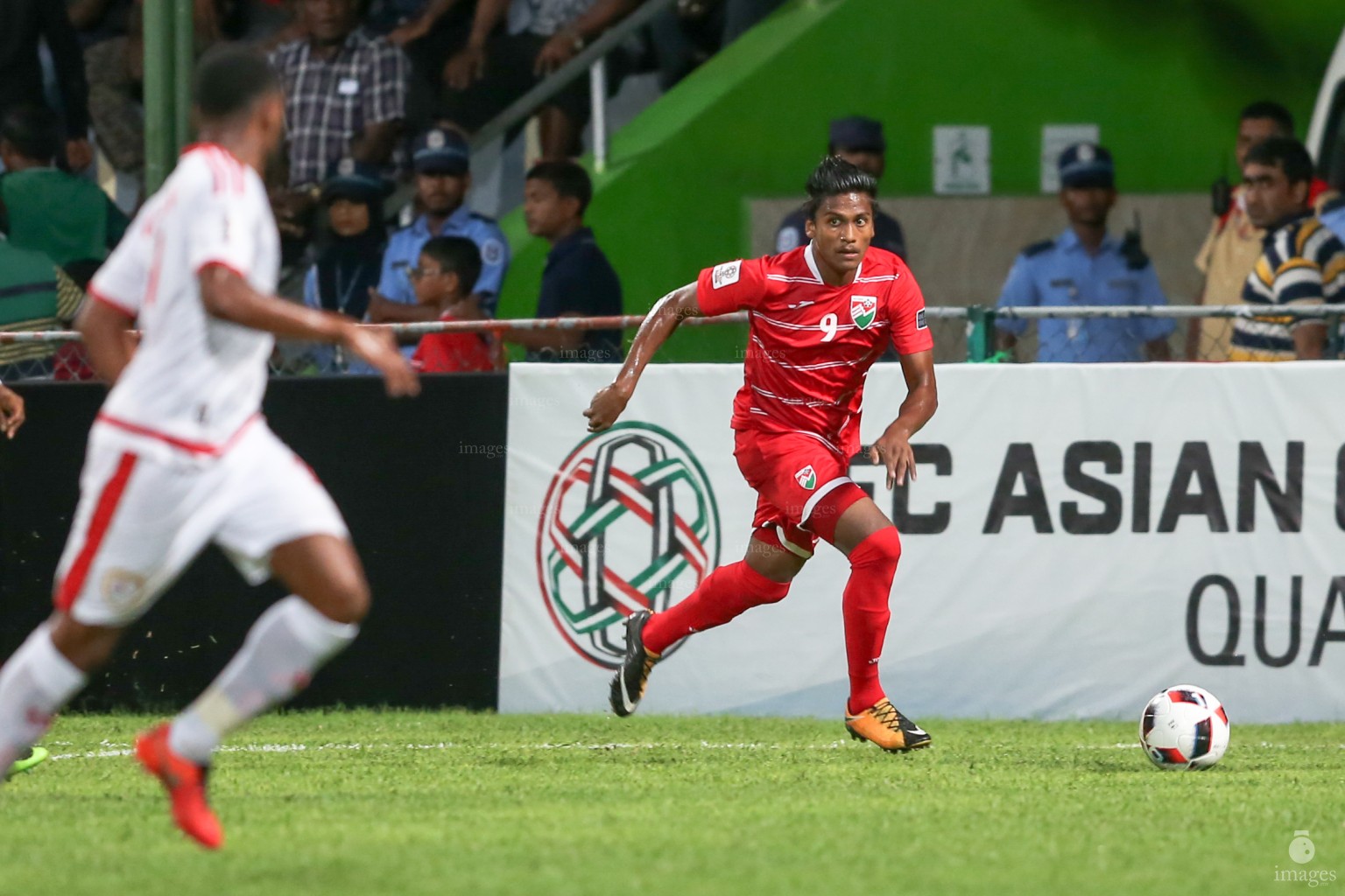 Asian Cup Qualifier between Maldives and Oman in National Stadium, on 10 October 2017 Male' Maldives. ( Images.mv Photo: Abdulla Abeedh )