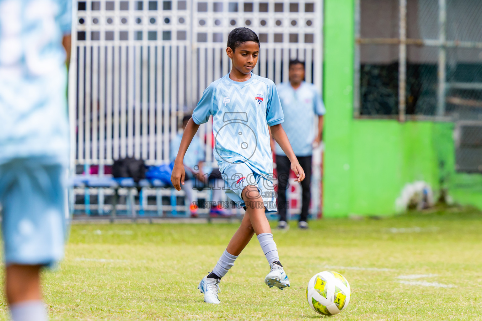 Day 1 of MILO Academy Championship 2025 (U-12) was held at Henveiru Stadium in Male', Maldives on Thursday, 1st May 2025. Photos: Nausham Waheed / images.mv