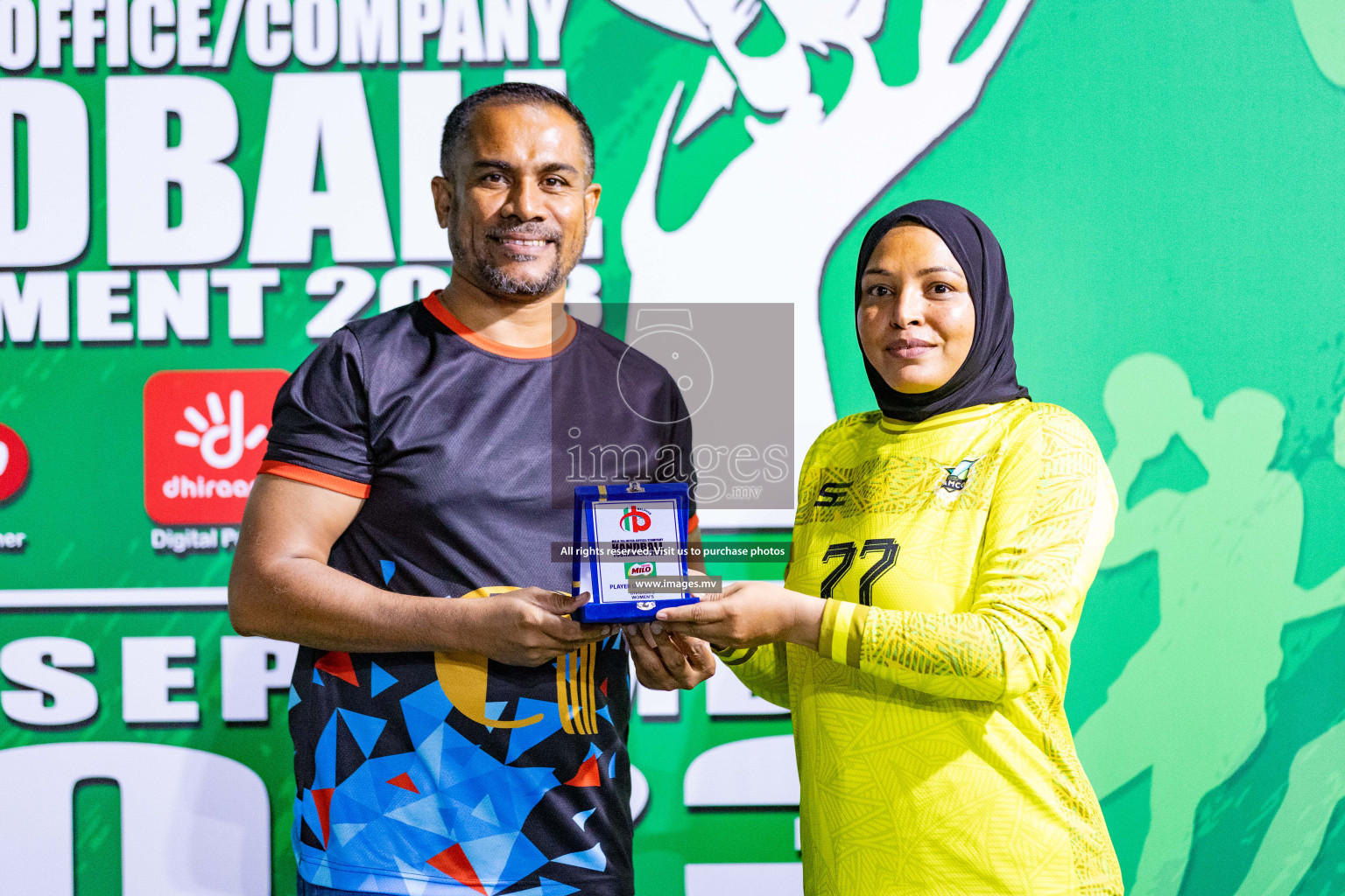 Day 4 of 7th Inter-Office/Company Handball Tournament 2023, held in Handball ground, Male', Maldives on Monday, 18th September 2023 Photos: Nausham Waheed/ Images.mv