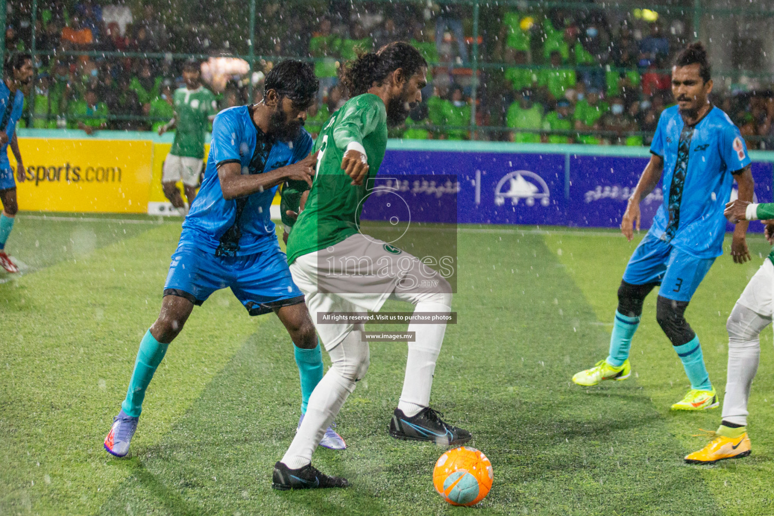 Team FSM vs Club HDC in the Quarter Finals of Club Maldives 2021 held at Hulhumale;, on 12th December 2021 Photos: Nasam / images.mv