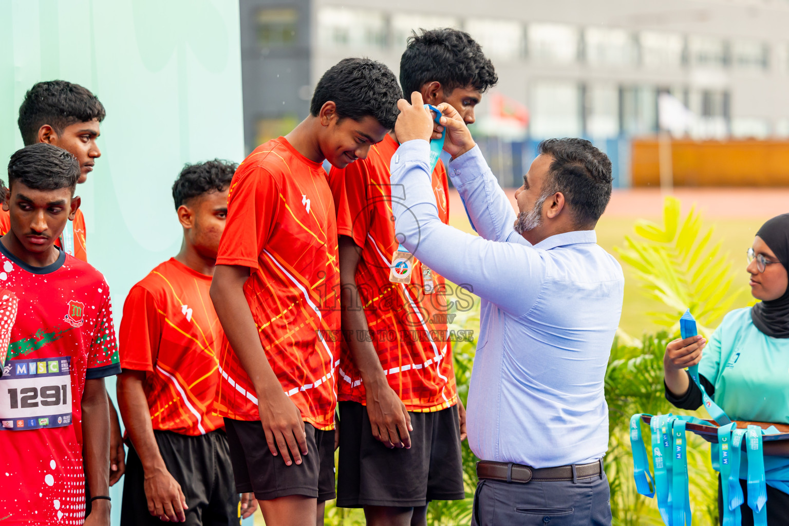 Day 6 of MWSC Interschool Athletics Championships 2024 held in Hulhumale Running Track, Hulhumale, Maldives on Thursday, 14th November 2024. Photos by: Nausham Waheed / Images.mv