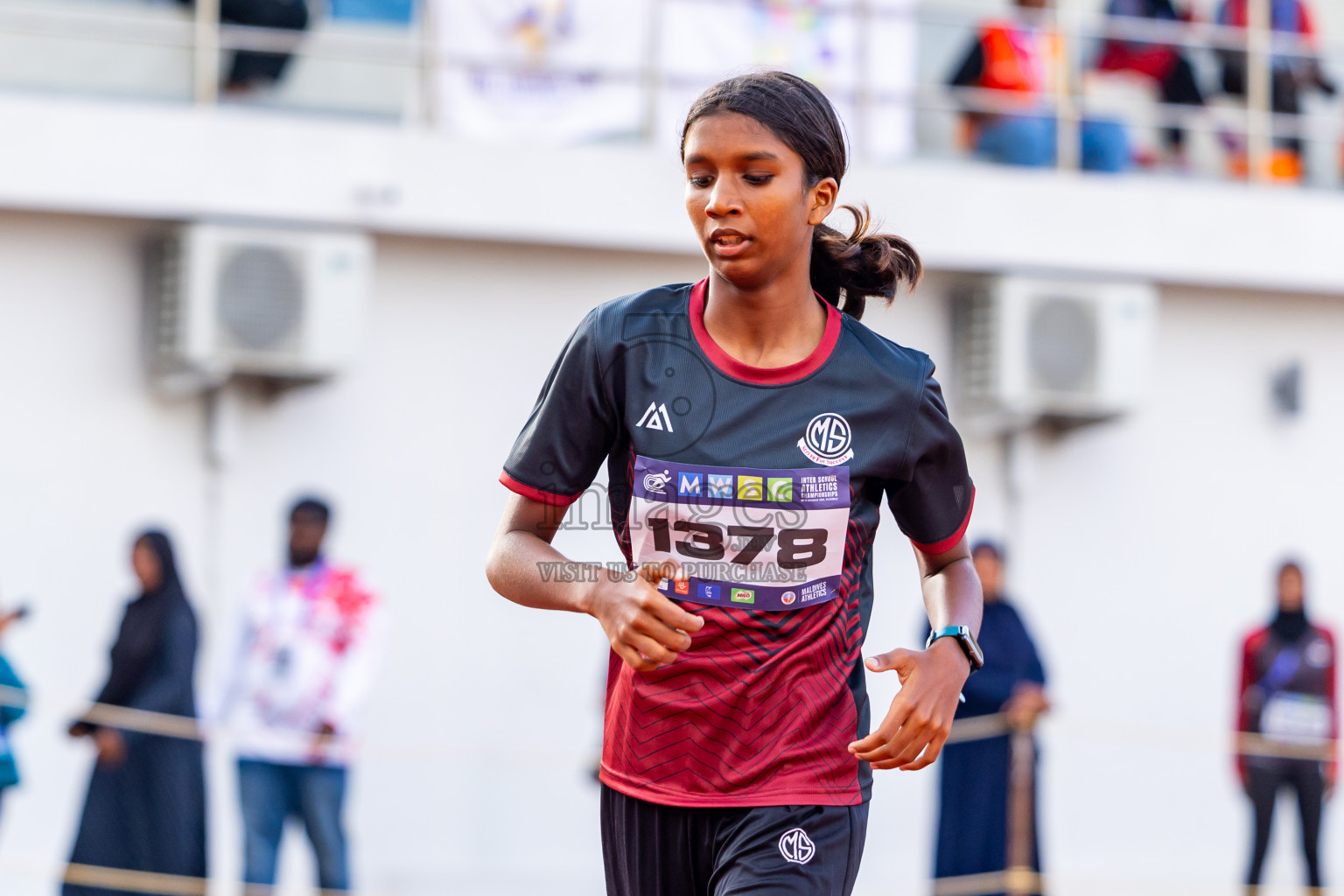 Day 3 of MWSC Interschool Athletics Championships 2024 held in Hulhumale Running Track, Hulhumale, Maldives on Monday, 11th November 2024. Photos by:  Nausham Waheed / Images.mv