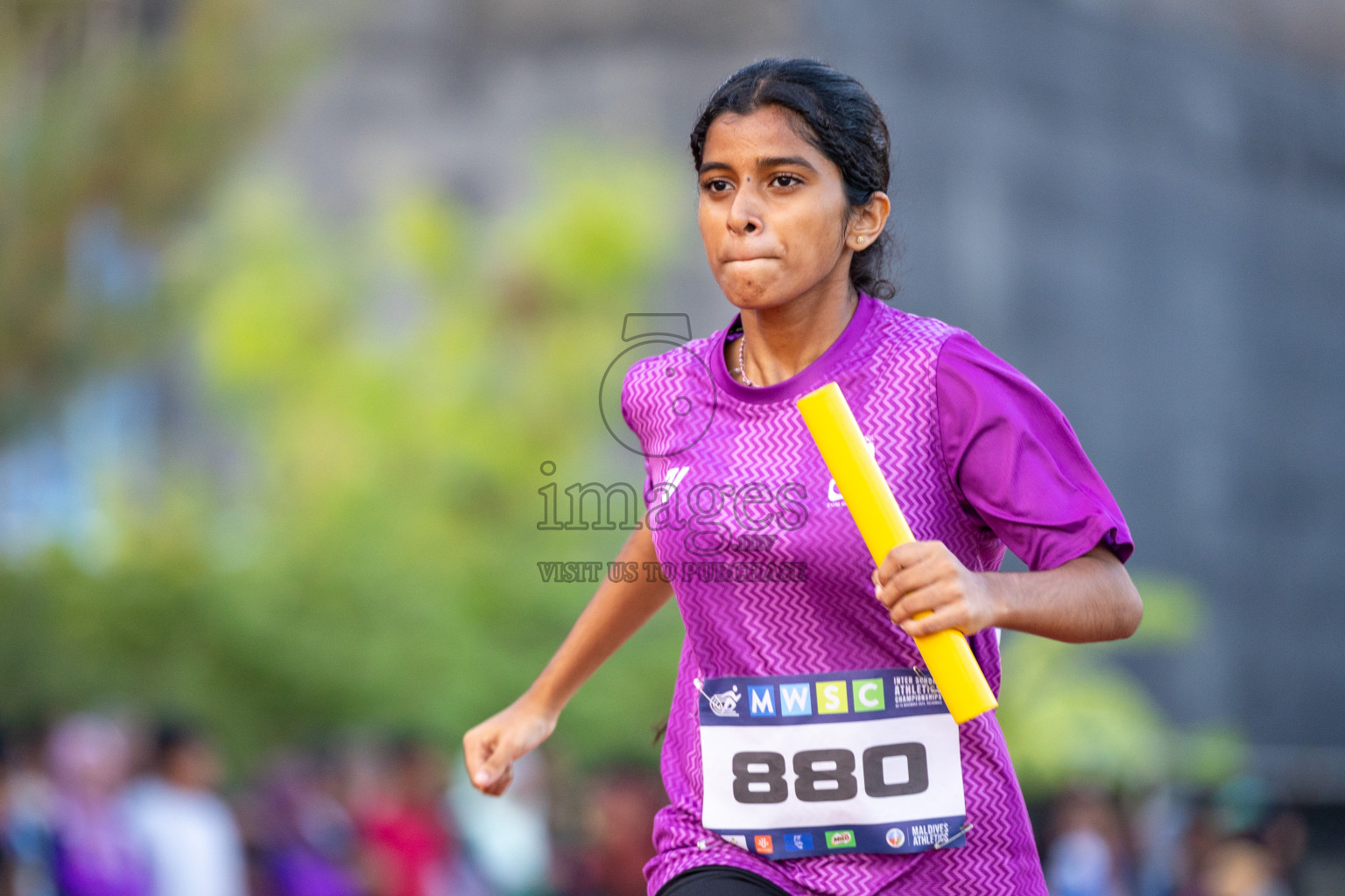 Day 4 of MWSC Interschool Athletics Championships 2024 held in Hulhumale Running Track, Hulhumale, Maldives on Tuesday, 12th November 2024. Photos by: Ismail Thoriq / Images.mv