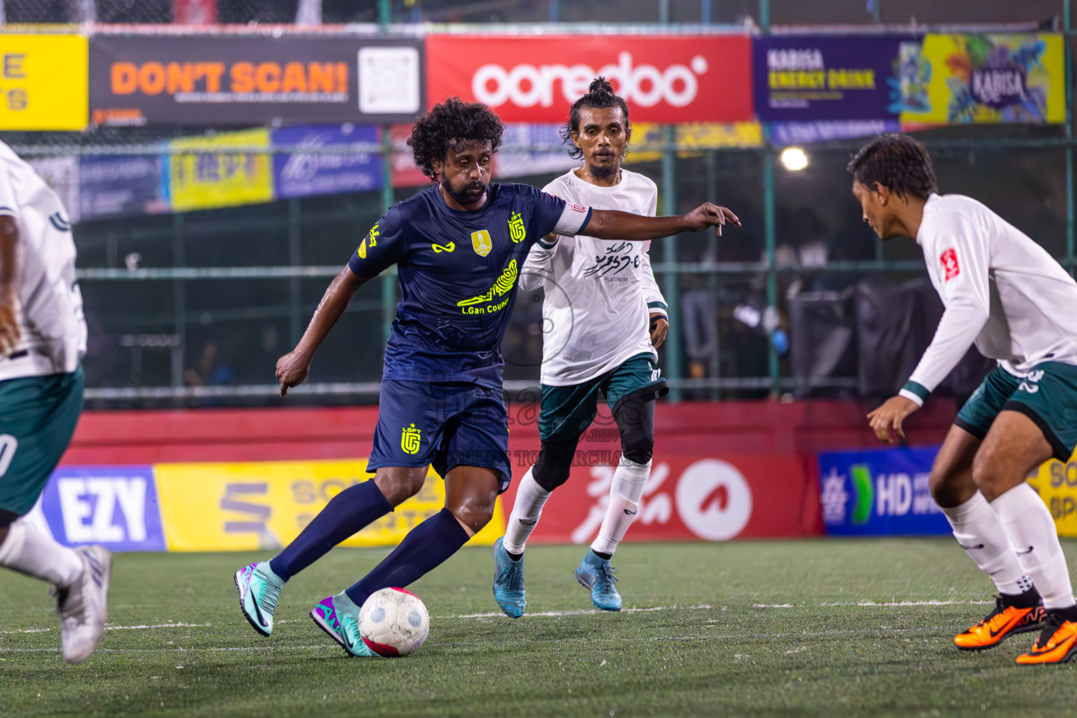 L Maabaidhoo vs L Gan in Day 16 of Golden Futsal Challenge 2024 was held on Tuesday, 30th January 2024, in Hulhumale', Maldives Photos: Ismail Thoriq / images.mv