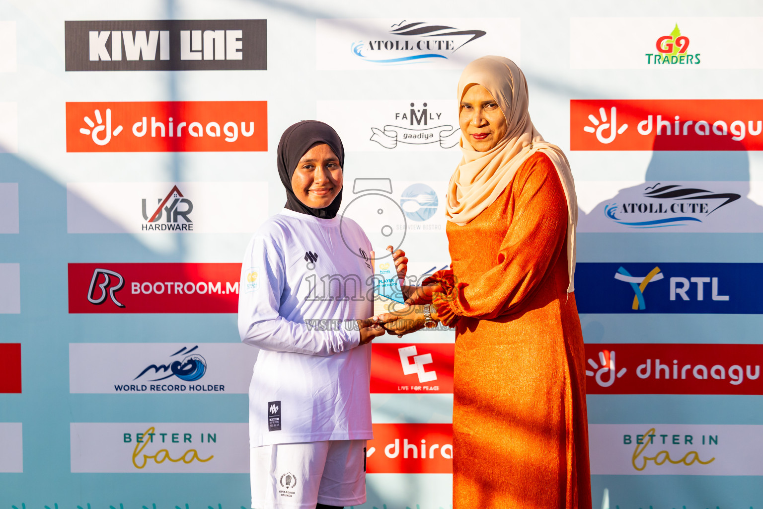 Dhonfan vs Kihaadhoo in Day 4 of Better in Baa Futsal Fiesta 2025 Woman's division held in B. Eydhafushi, Maldives on Sunday, 9th November 2025. Photos: Nausham Waheed / images.mv