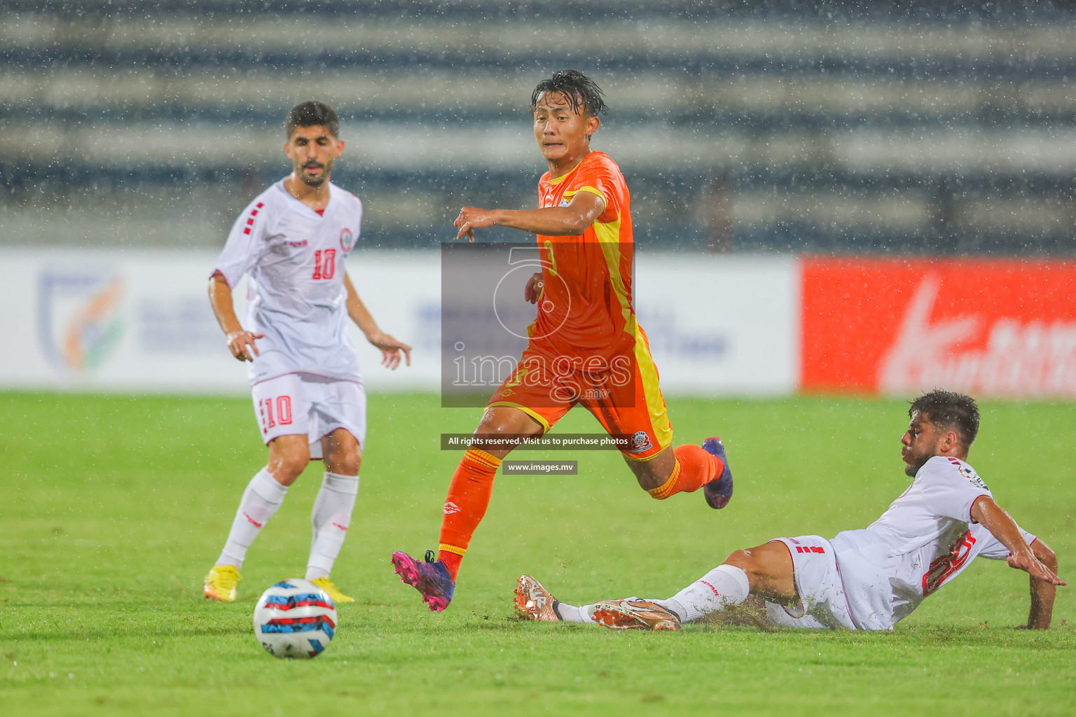 Bhutan vs Lebanon in SAFF Championship 2023 held in Sree Kanteerava Stadium, Bengaluru, India, on Sunday, 25th June 2023. Photos: Nausham Waheed, Hassan Simah / images.mv