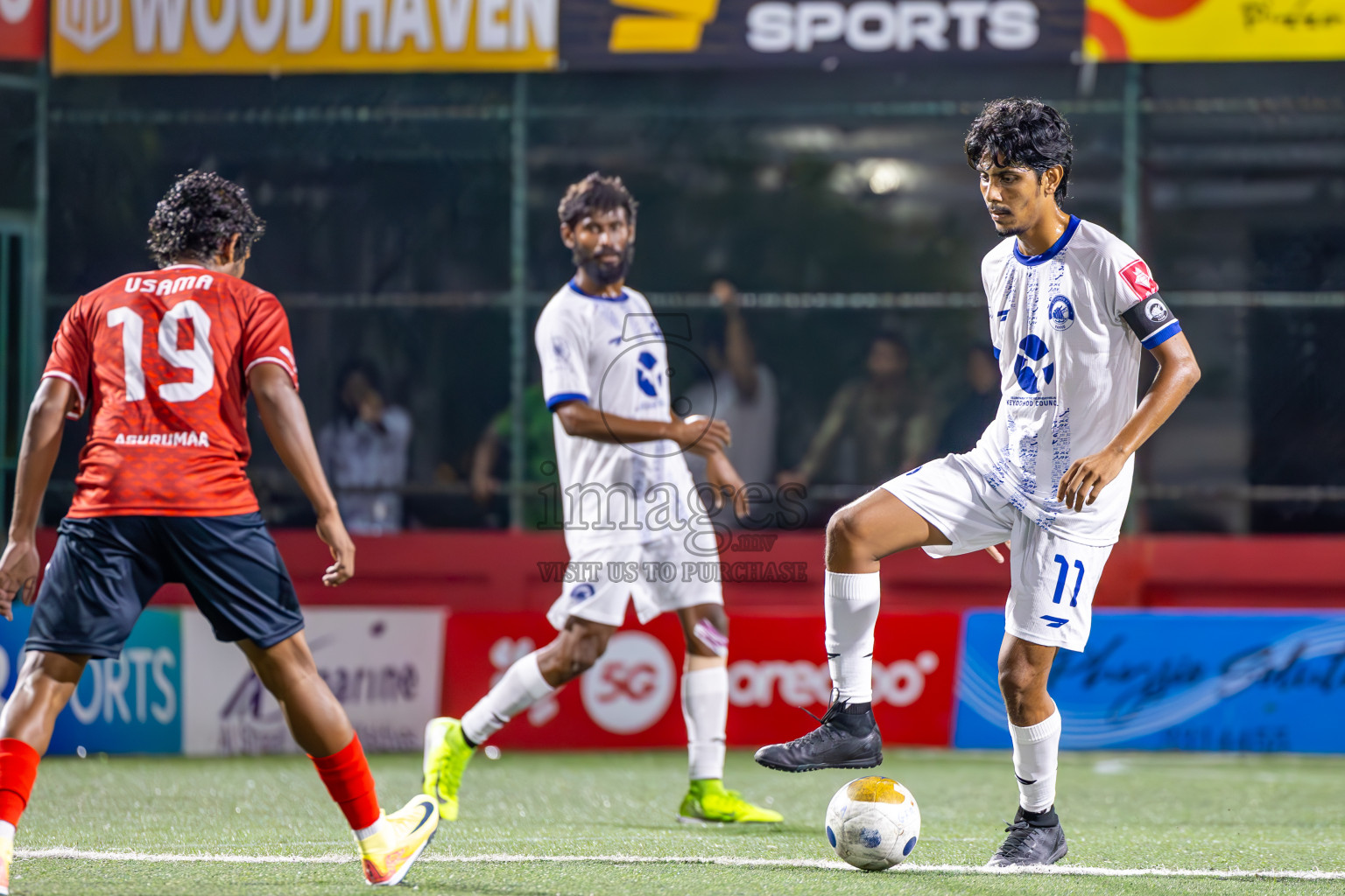 V Keyodhoo vs ADh Mahibadhoo in Zone Round on Day 30 of Golden Futsal Challenge 2025 was held on Monday , 3rd February 2025, in Hulhumale', Maldives.
Photos: Ismail Thoriq / images.mv