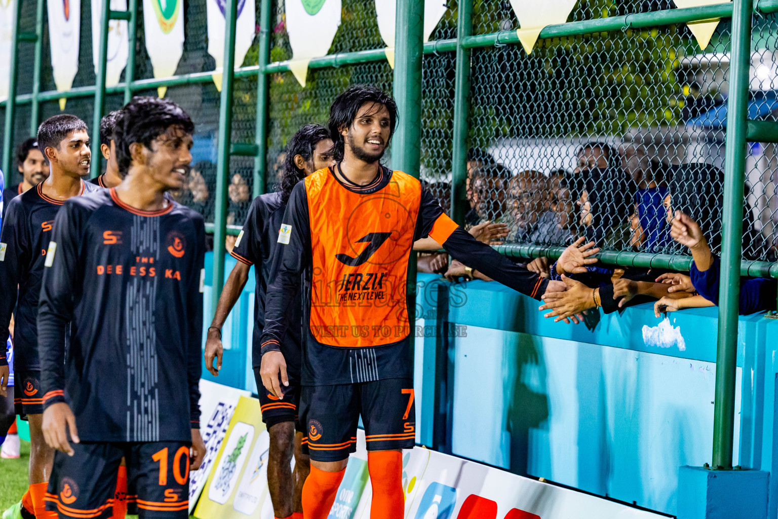 Dee Cee Jay SC vs Much Black in Semi Final of Laamehi Dhiggaru Ekuveri Futsal Challenge 2024 was held on Monday, 29th July 2024, at Dhiggaru Futsal Ground, Dhiggaru, Maldives Photos: Nausham Waheed / images.mv