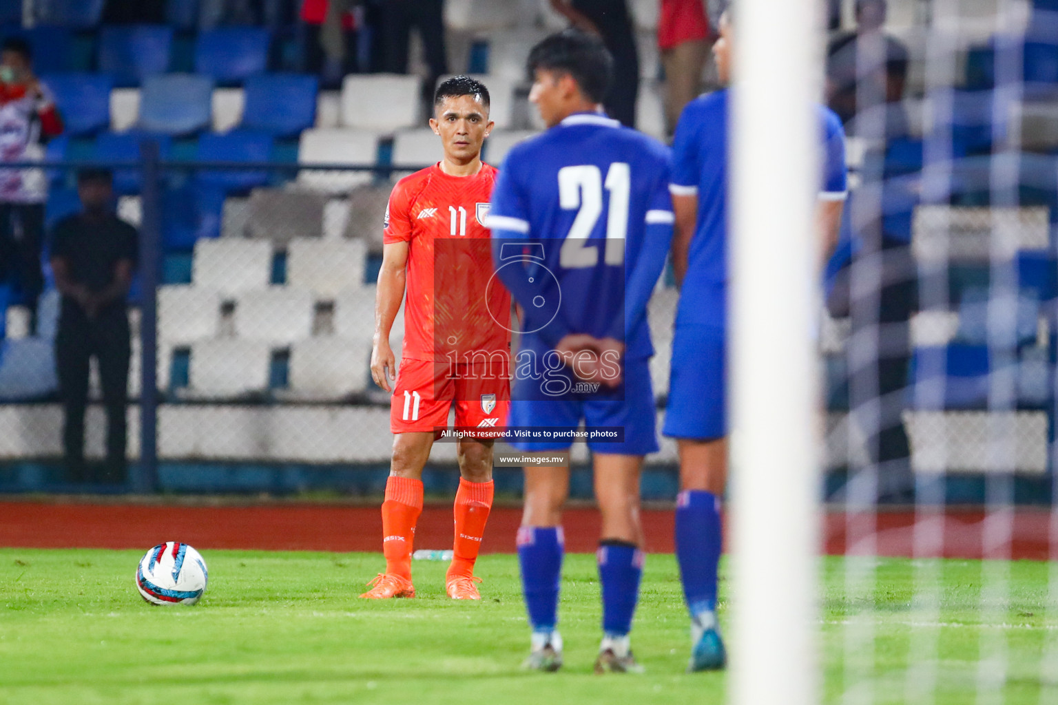 Nepal vs India in SAFF Championship 2023 held in Sree Kanteerava Stadium, Bengaluru, India, on Saturday, 24th June 2023. Photos: Hassan Simah / images.mv