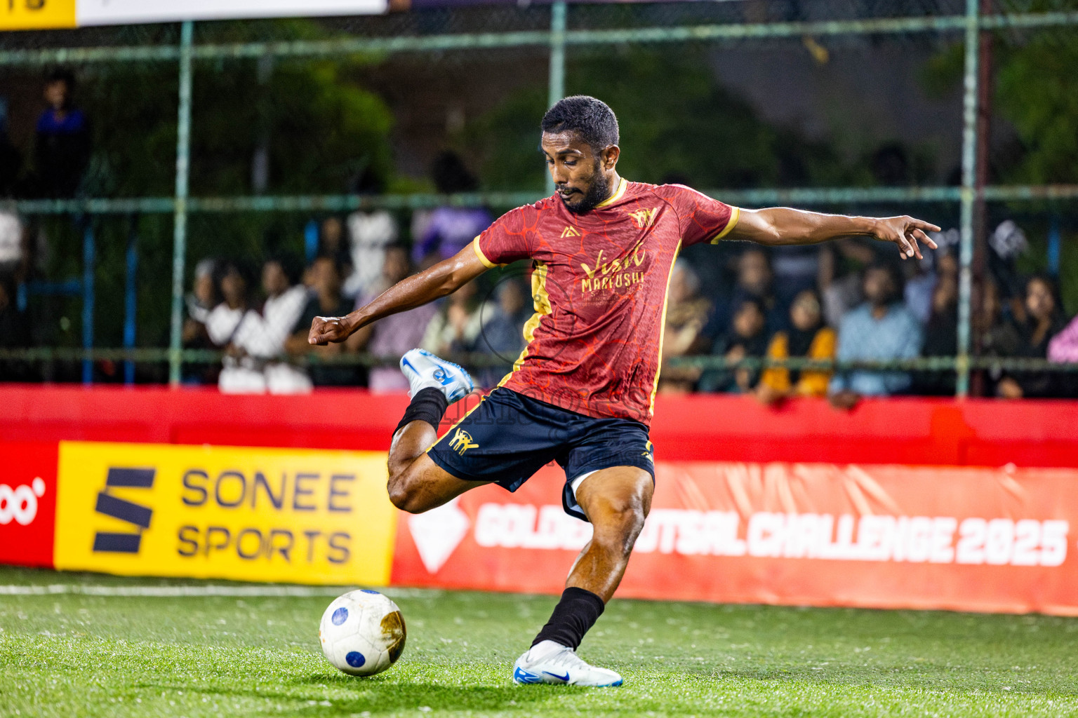 K Himmafushi vs K Maafushi on Day 18 of Golden Futsal Challenge 2025 was held on Thursday, 23rd January 2025, in Hulhumale', Maldives. Photos: Nausham Waheed / images.mv