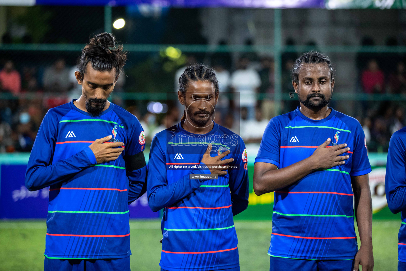 STO RC Vs Team Fenaka in the Quarter Finals of Club Maldives 2021 held in Hulhumale, Maldives on 13 December 2021. Photos: Shu Abdul Sattar / images.mv