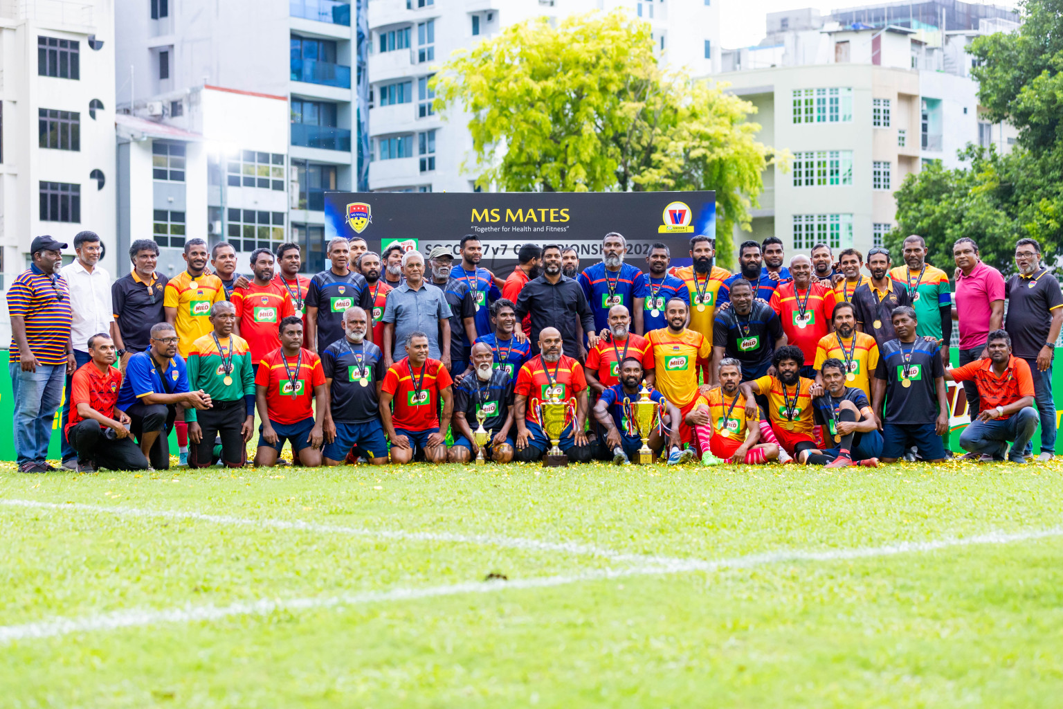 Day 3 of MILO Soccer 7 v 7 Championship 2024 was held at Henveiru Stadium in Male', Maldives on Saturday, 25th April 2024. Photos: Nausham Waheed / images.mv