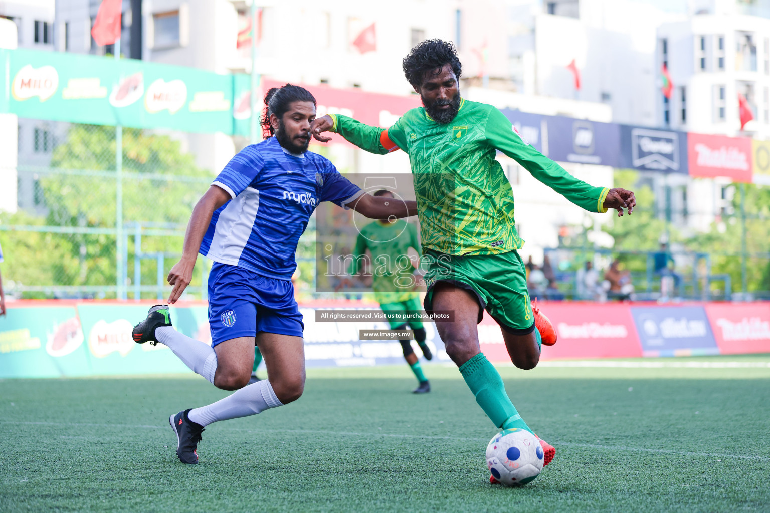 Team Allied vs Gas Club in Club Maldives Cup 2023 held in Hulhumale, Maldives, on Saturday, 22nd July 2023. Photos: Nausham Waheed / images.mv