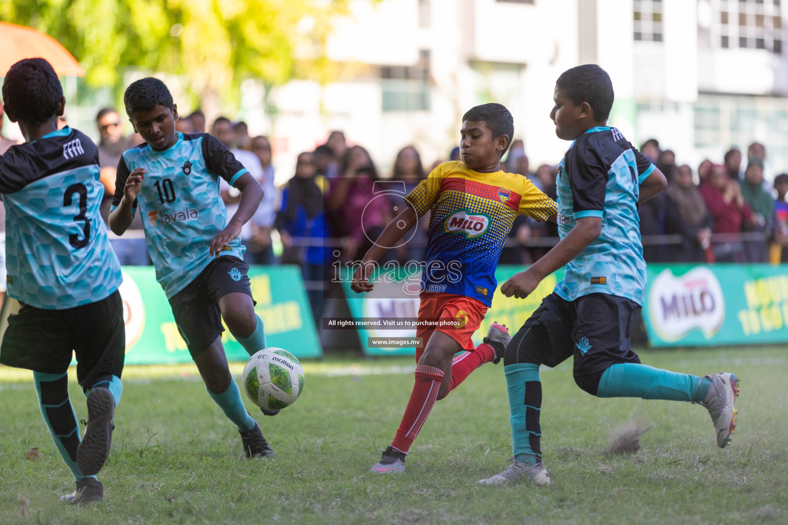 Day 2 of MILO Academy Championship 2023 (U12) was held in Henveiru Football Grounds, Male', Maldives, on Saturday, 19th August 2023. Photos: Nausham Waheedh / images.mv